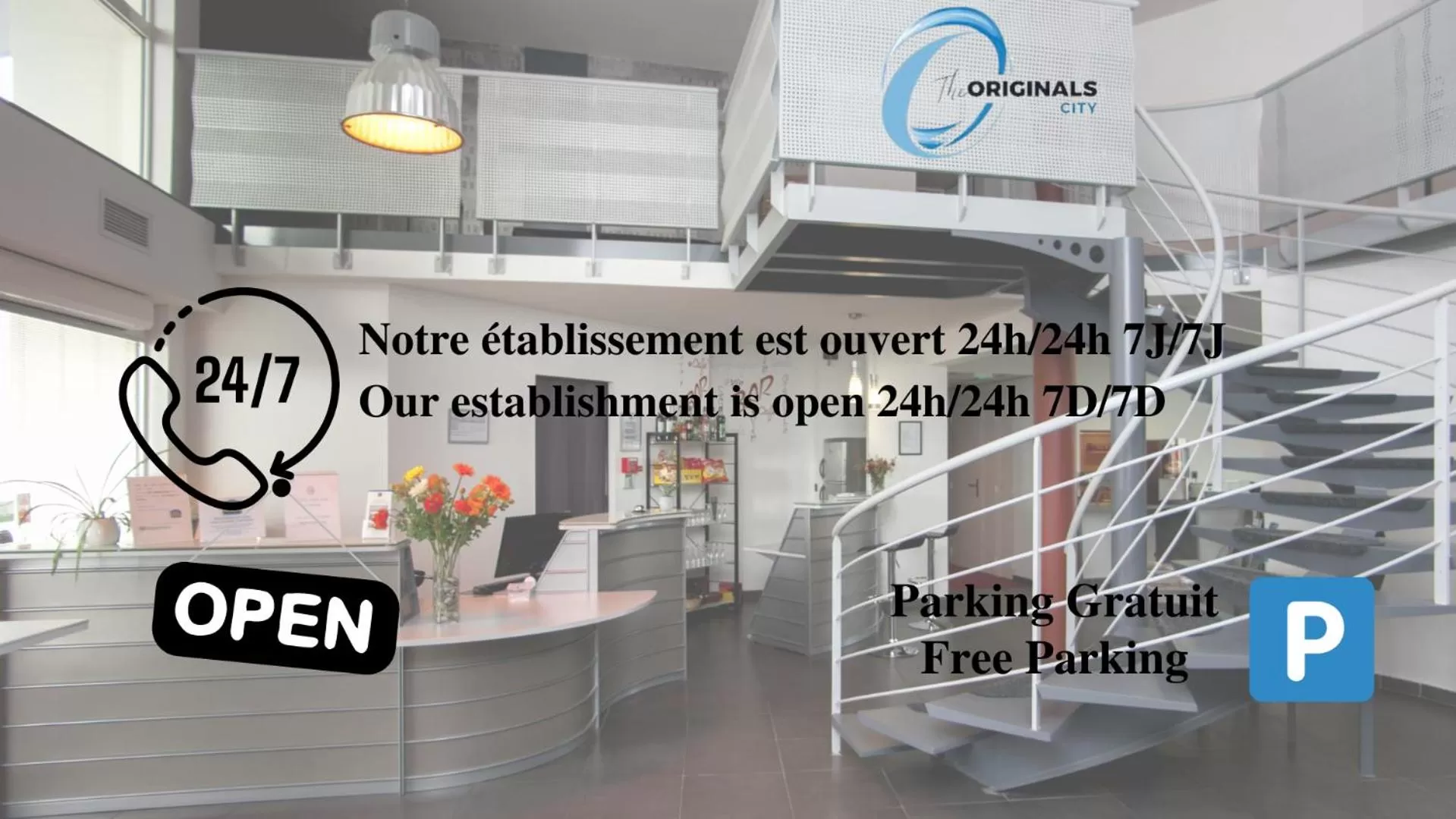 Property logo or sign in The Originals City, Hôtel Les Dômes, Perpignan Sud Saleilles