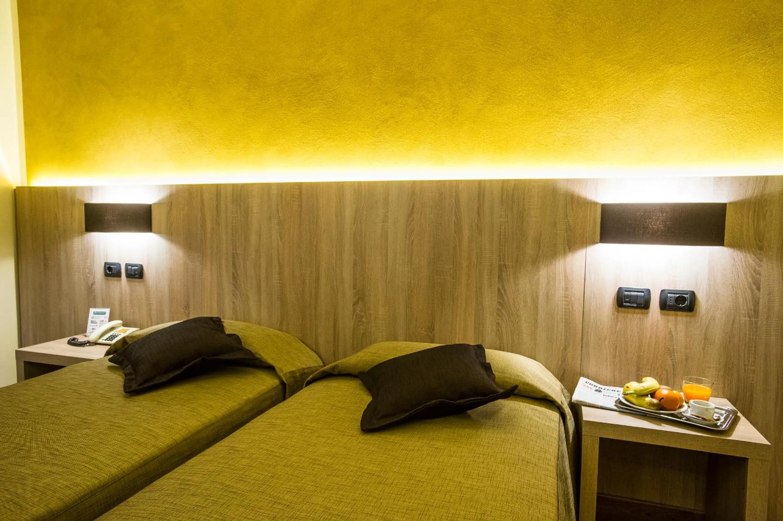 Bed in Sangallo Park Hotel