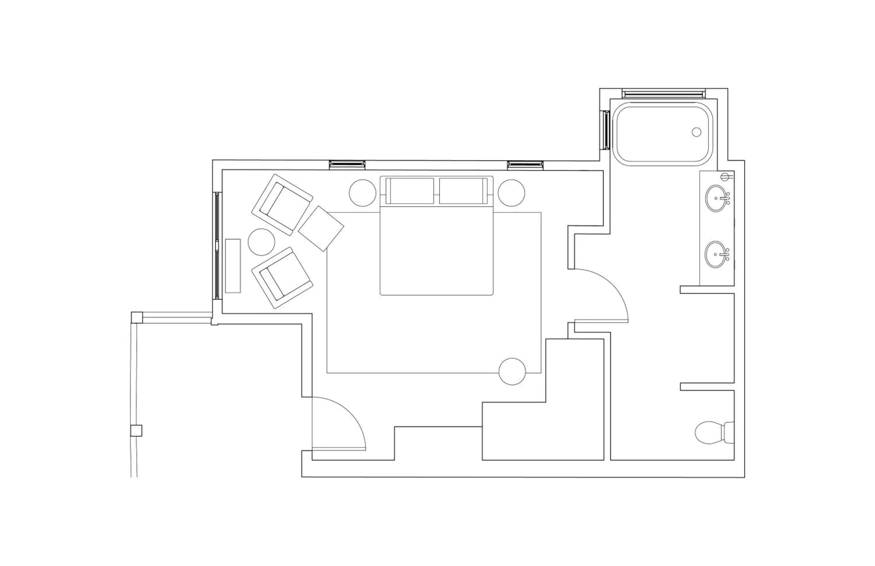 Floor plan in Blind Tiger Asheville