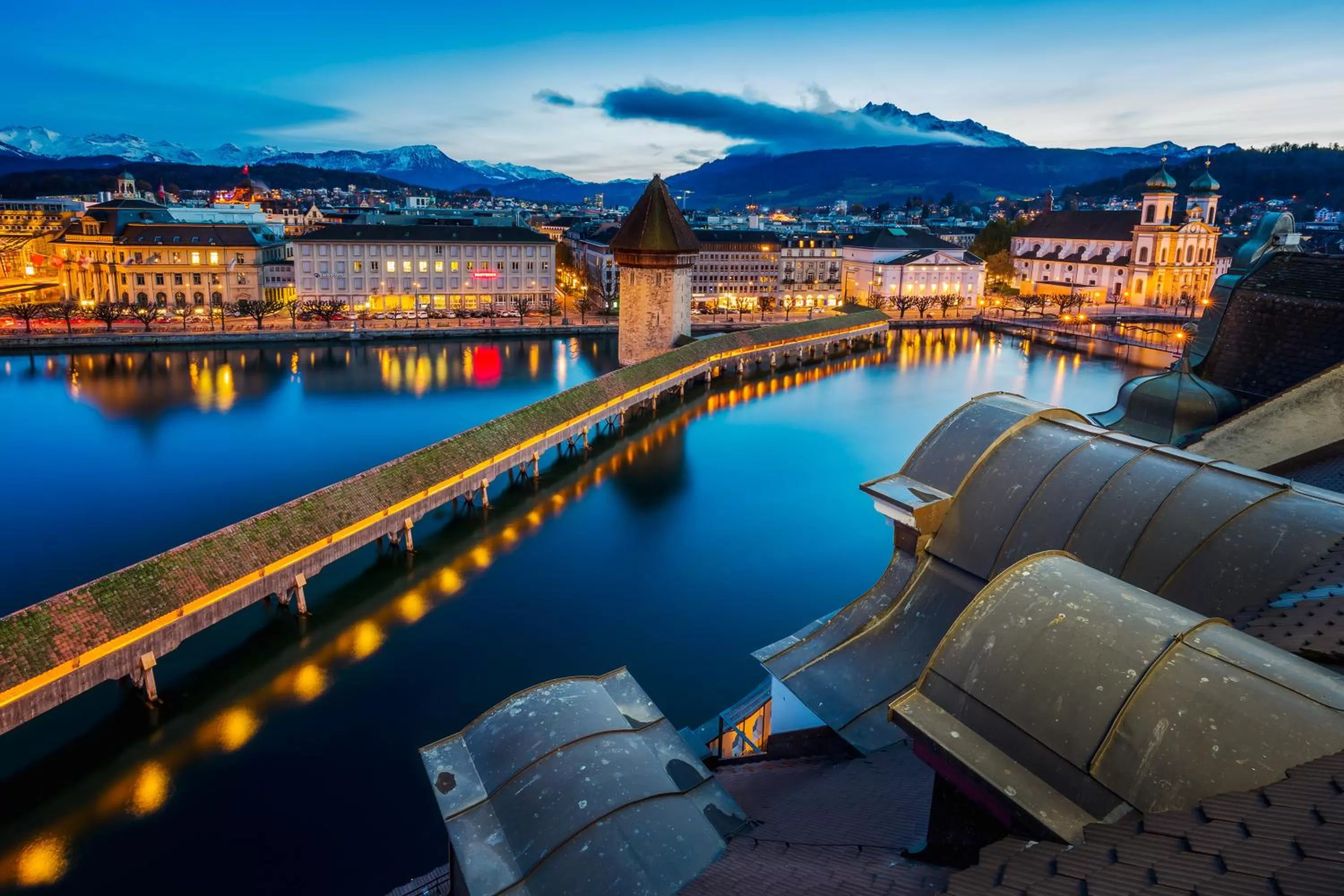 Landmark view in Hotel Des Alpes