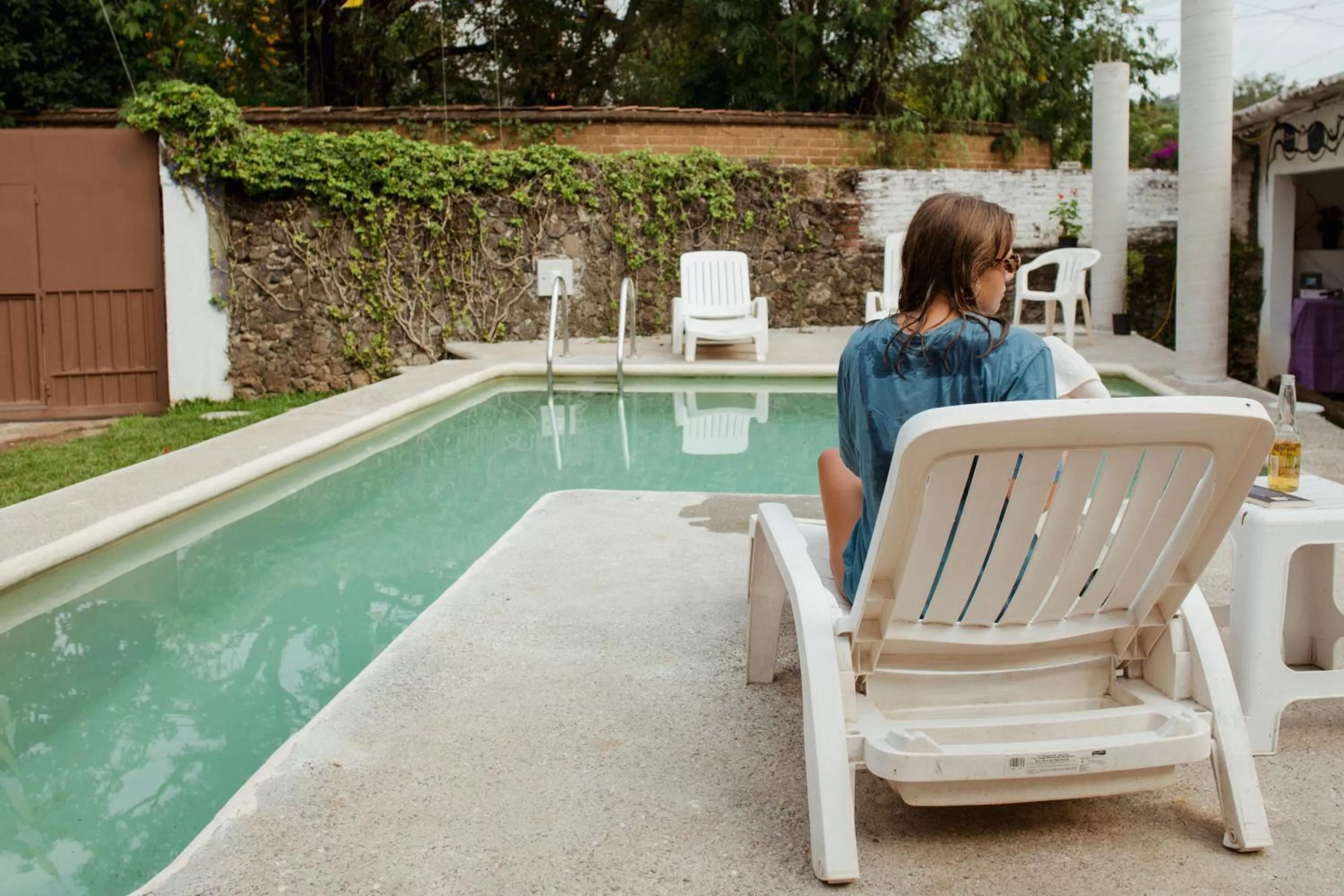 Swimming Pool in Hospedaje Temazcaltitla