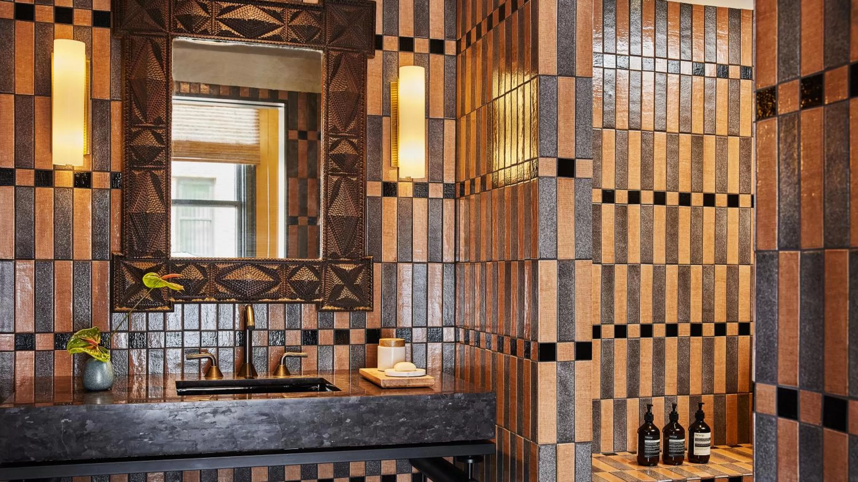 Bathroom in Downtown Los Angeles Proper Hotel, a Member of Design Hotels