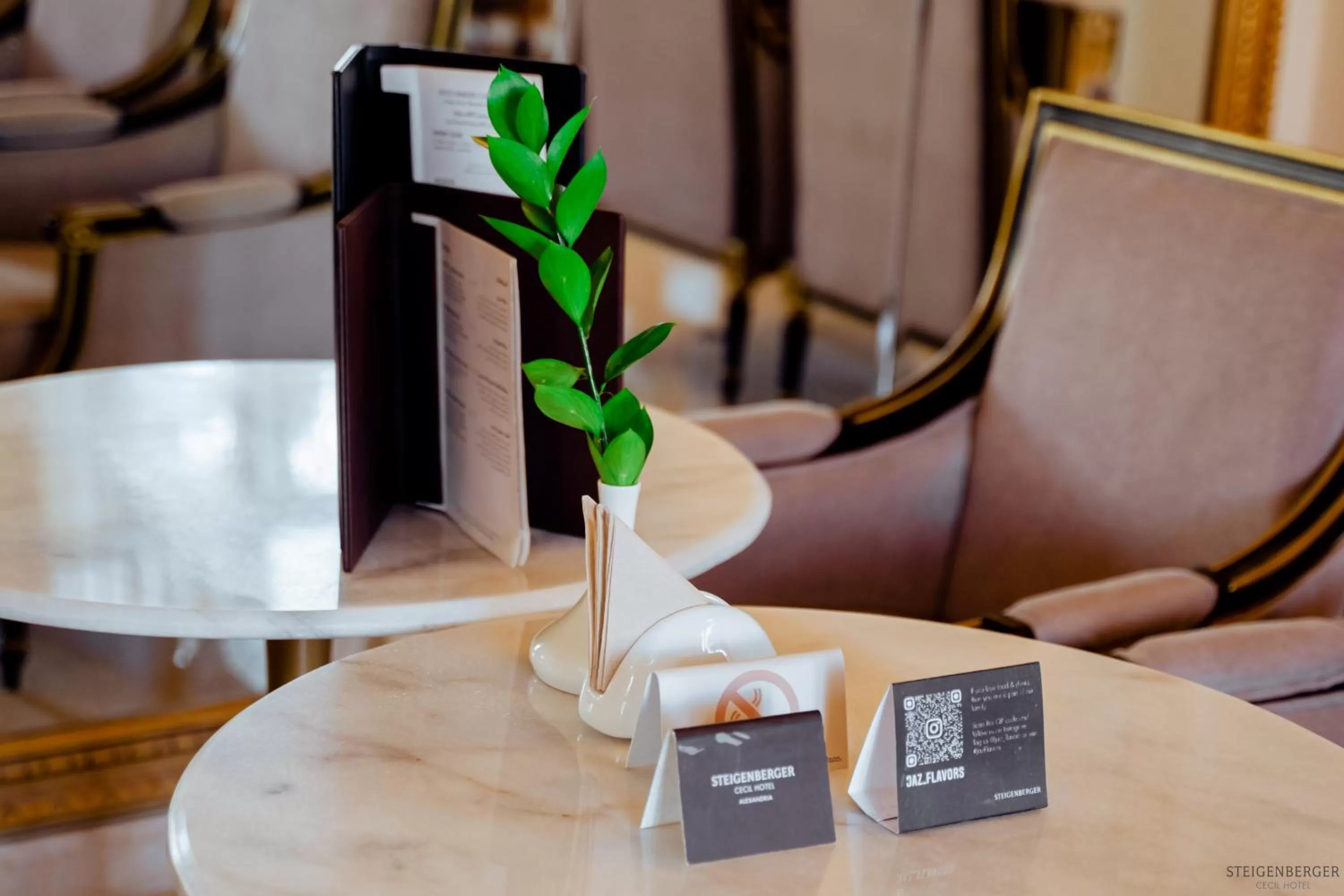 Seating area in Steigenberger Cecil Hotel Alexandria