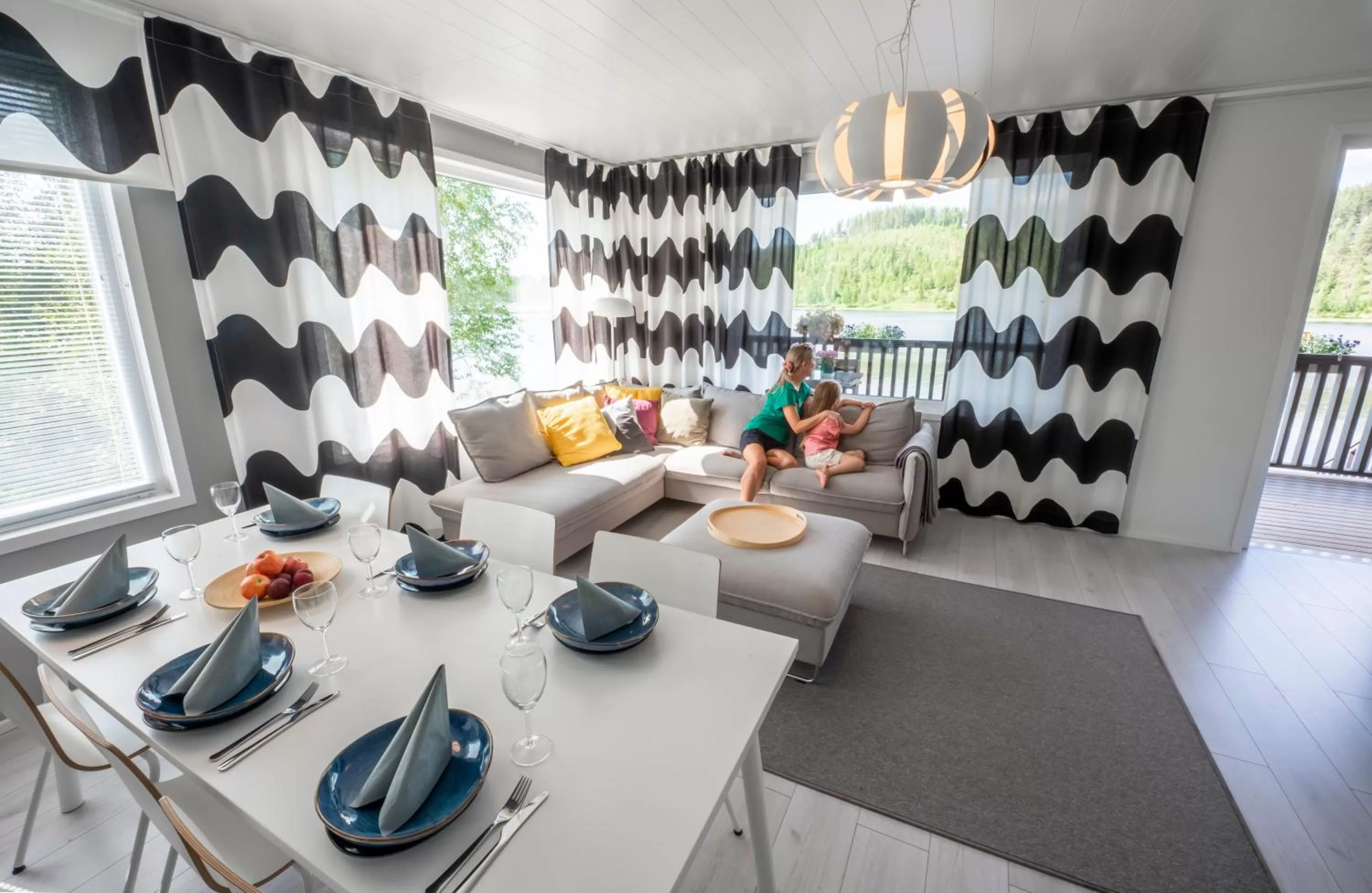 Living room in Lake Residence Ukkohalla