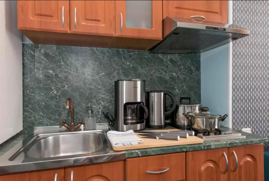 Kitchen or kitchenette in Tallinn City Apartments Residence