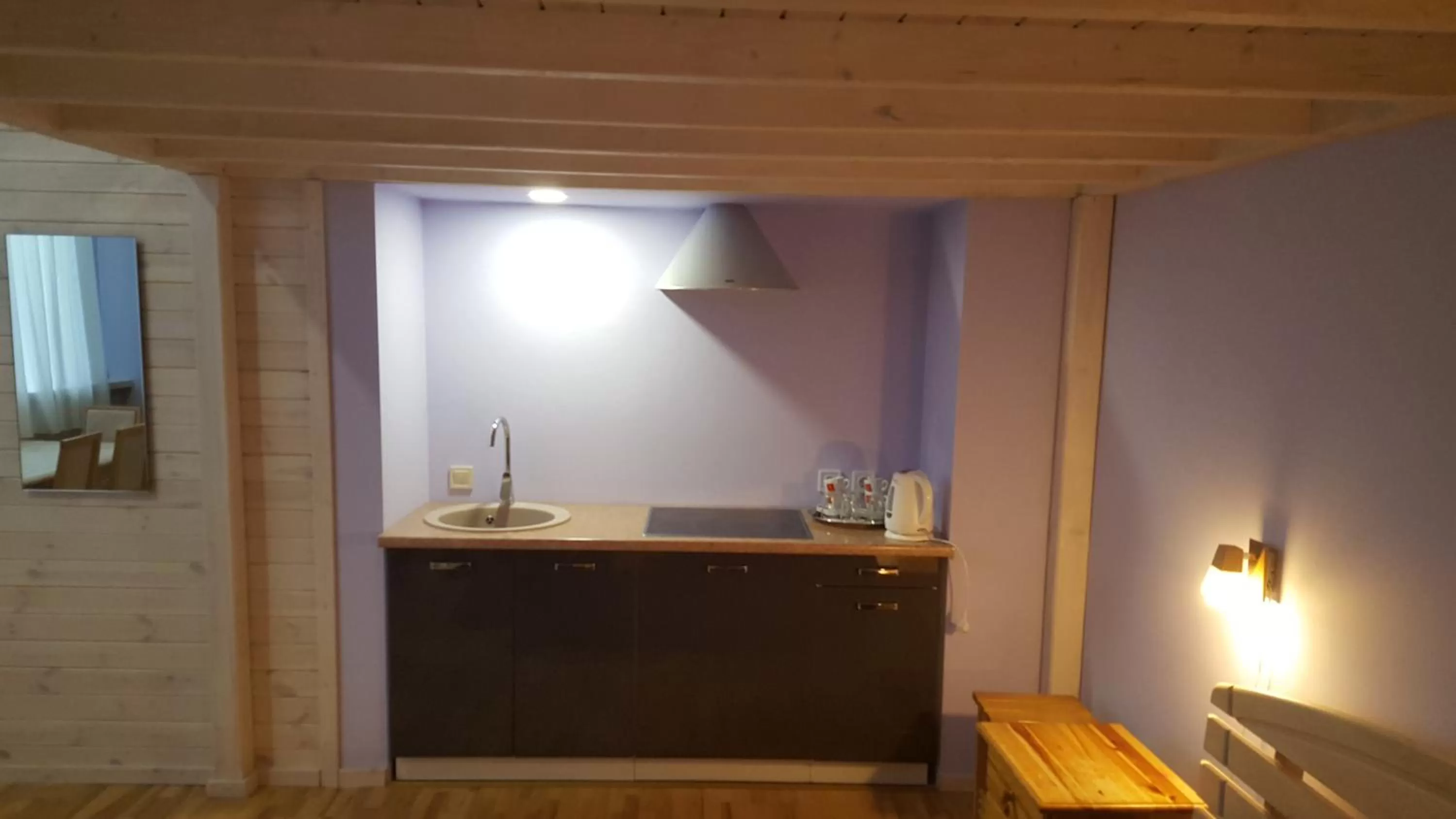 Kitchen or kitchenette in Sunset Hotel