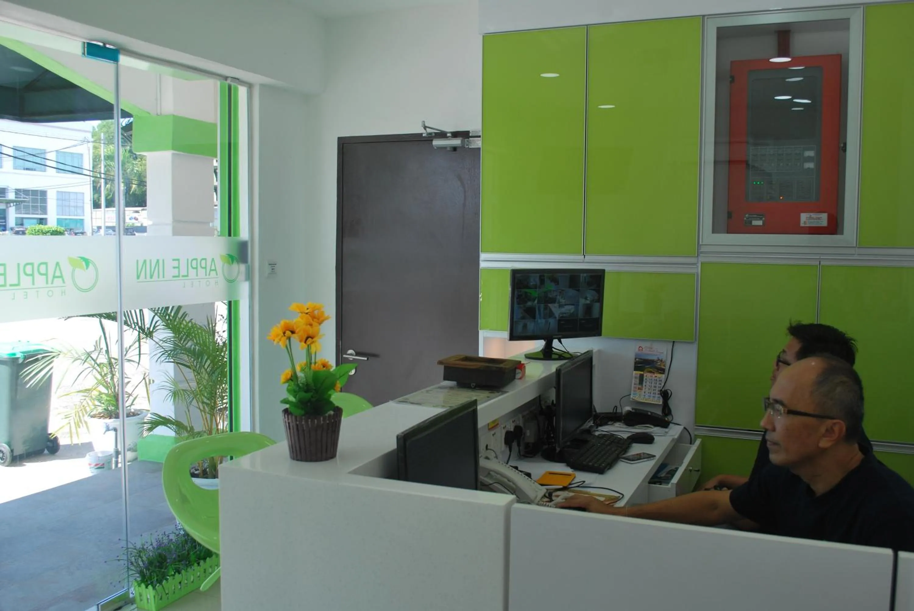 Facade/entrance in Apple Inn Hotel