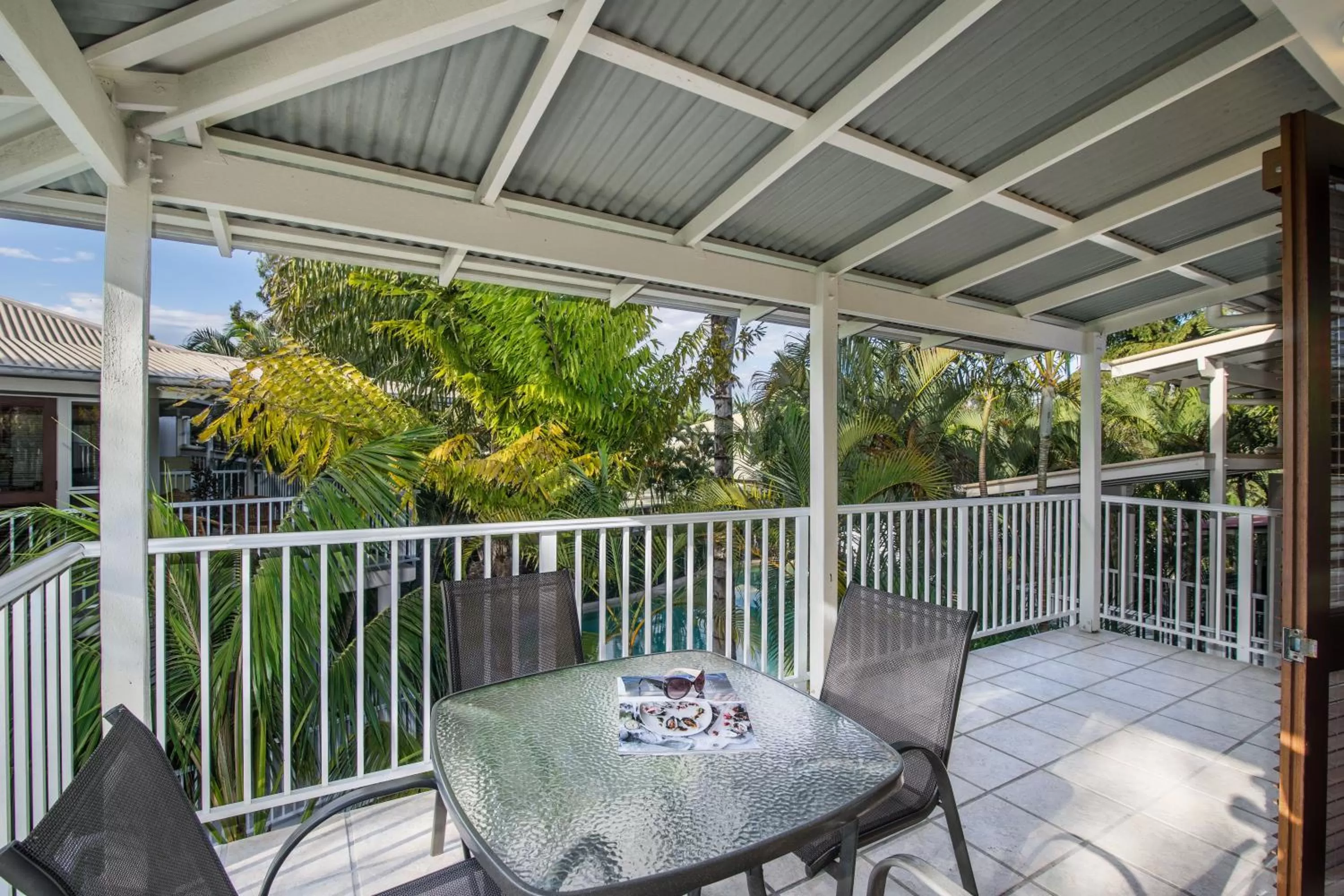 Patio in South Pacific Resort & Spa Noosa