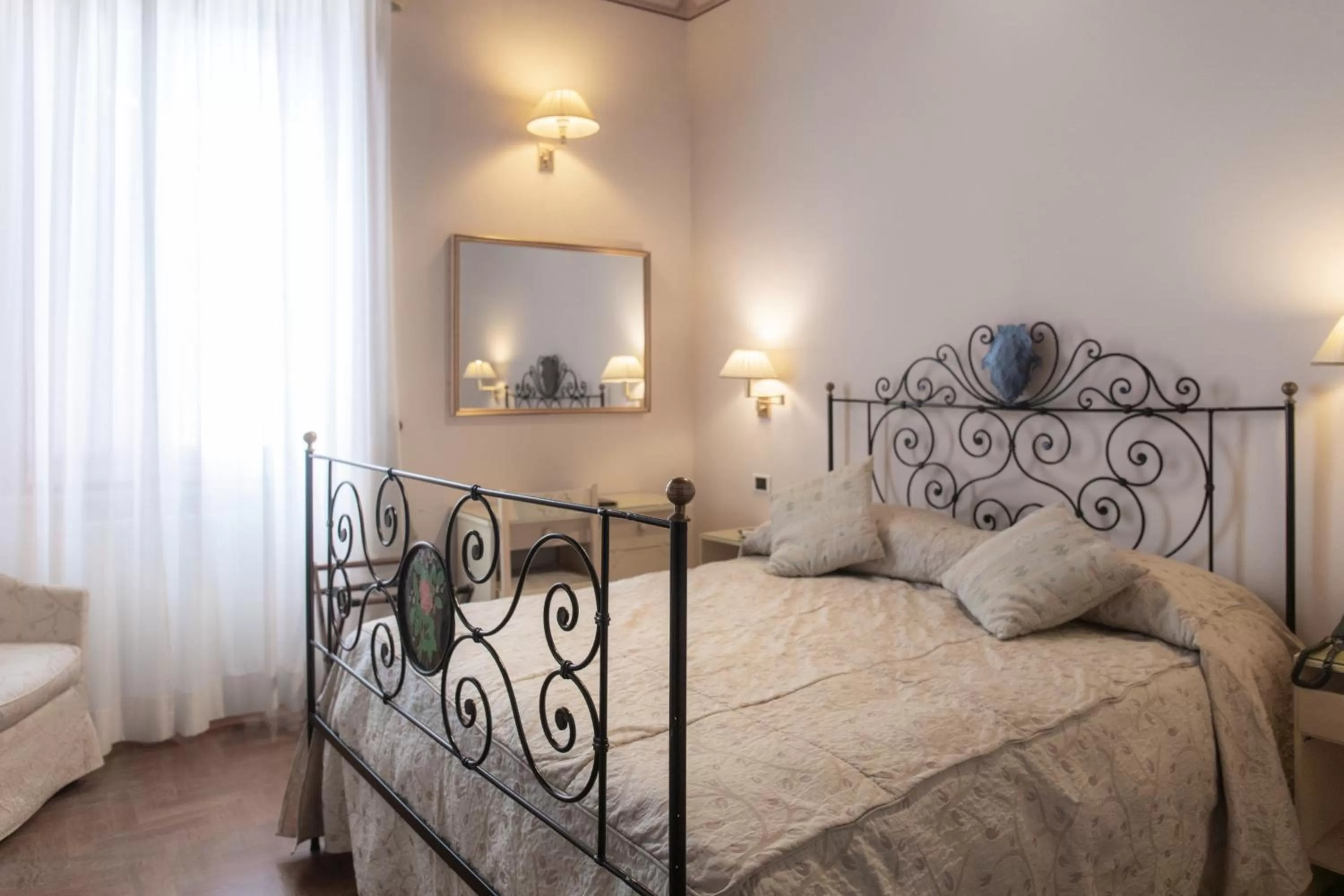 Bed in Hotel Clitunno