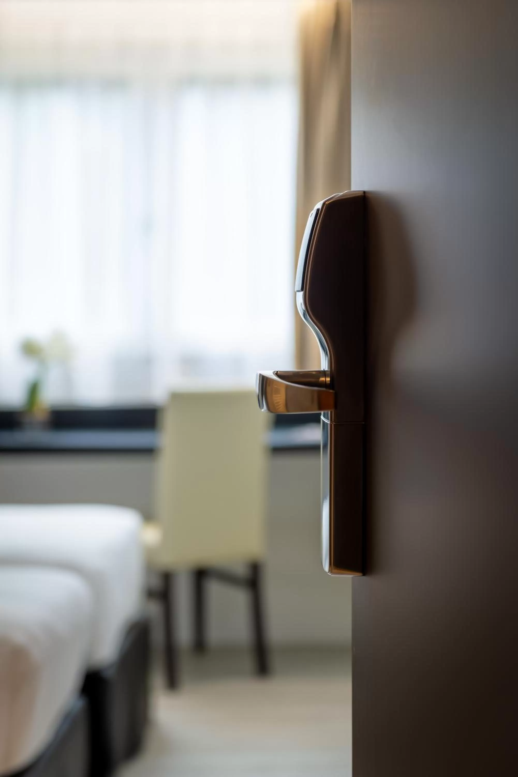 Decorative detail, Bed in Zenith Hotel Caen