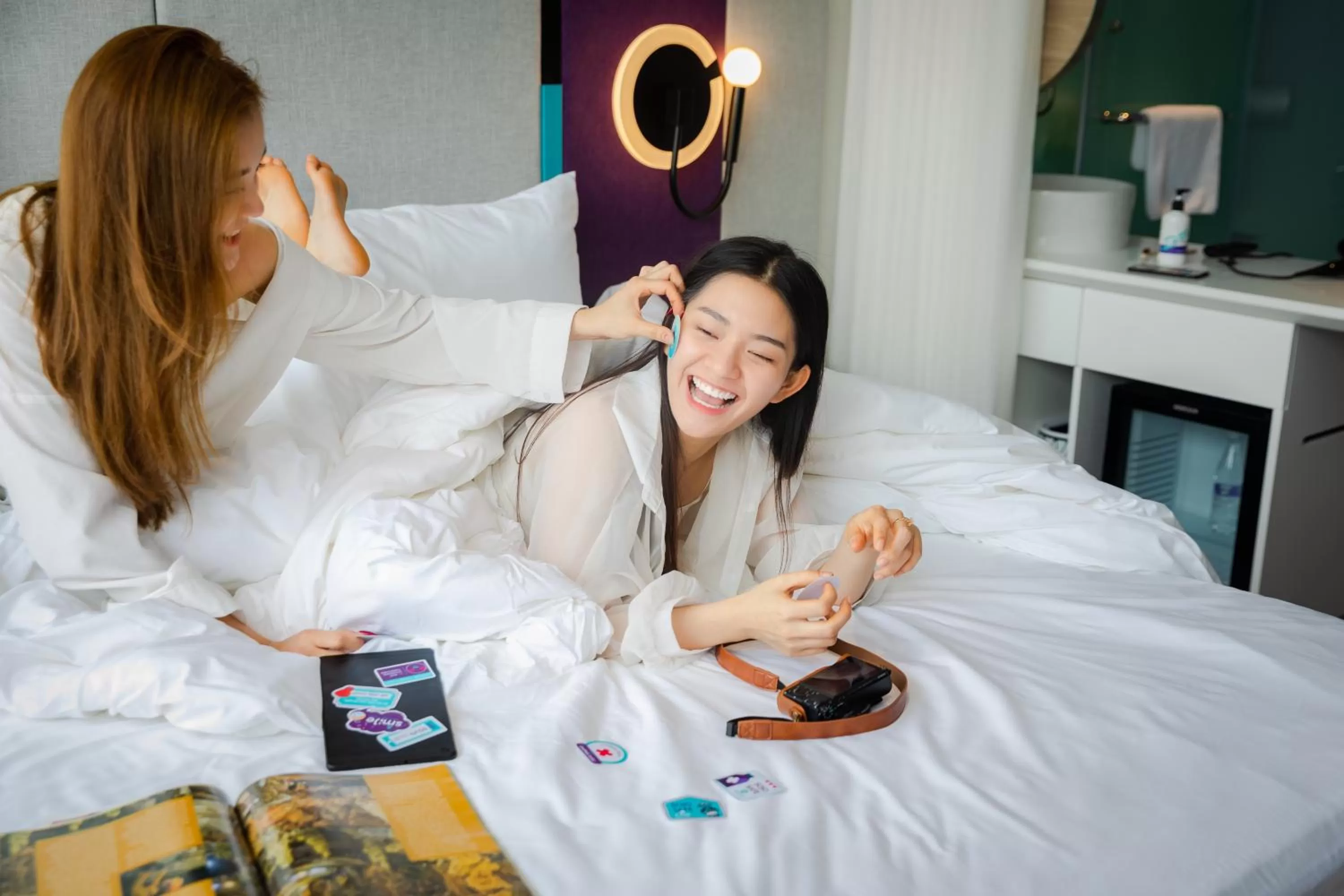 People, Bed in SOJO Hotel Nam Dinh