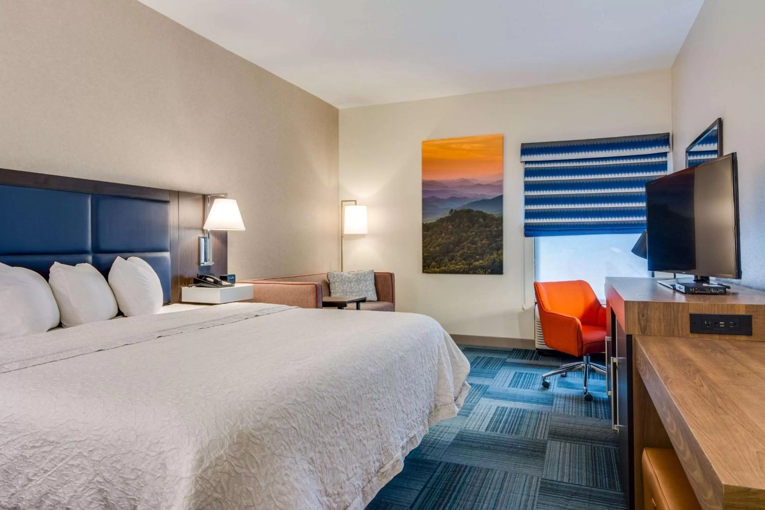 Bedroom, Bed in Hampton Inn Johnson City