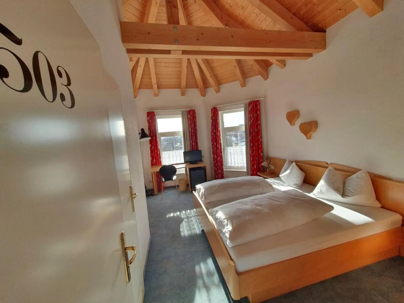 Photo of the whole room, Bed in Hotel Oberwirt Wangen