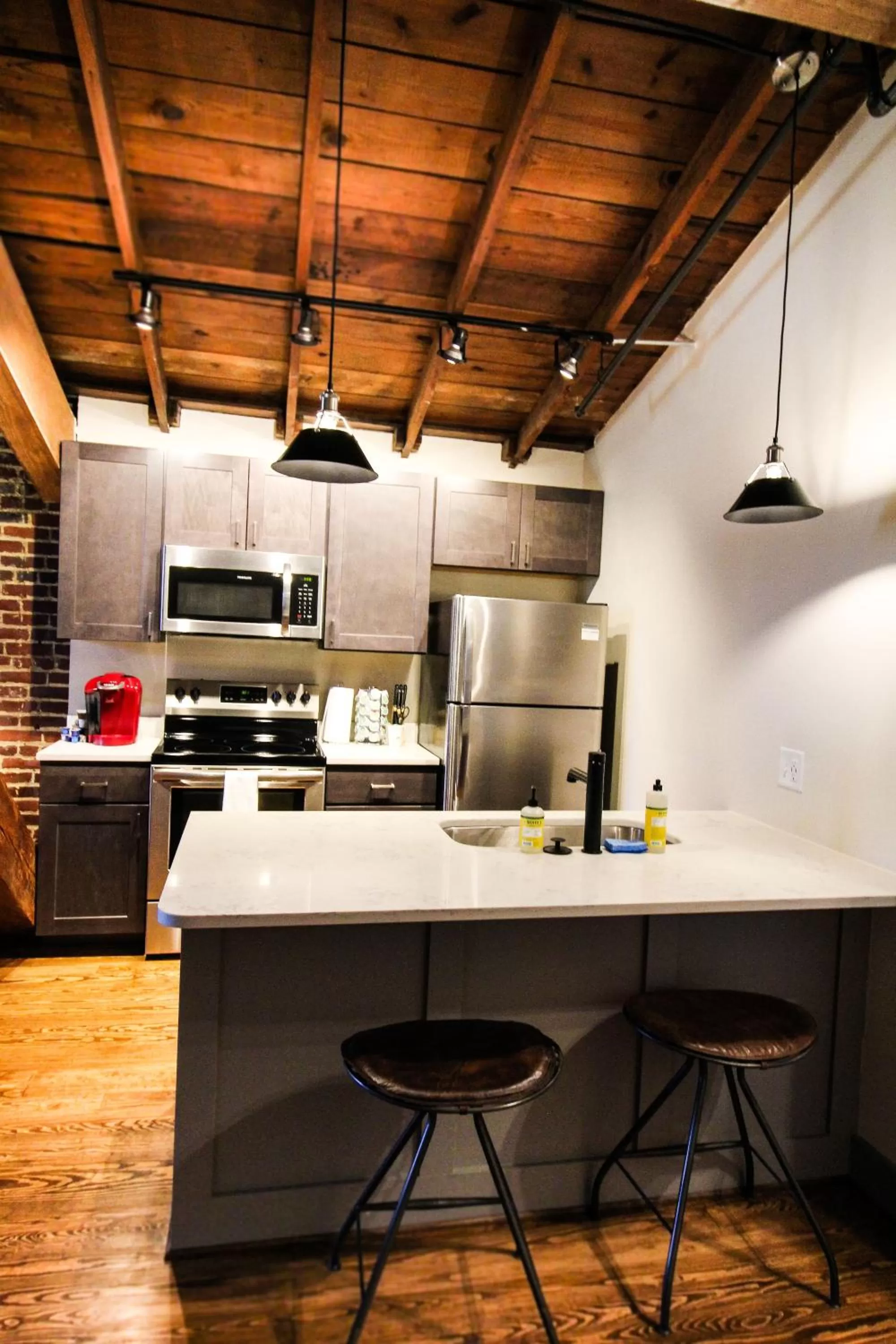 Kitchen or kitchenette in The Lofts at Downtown Salem