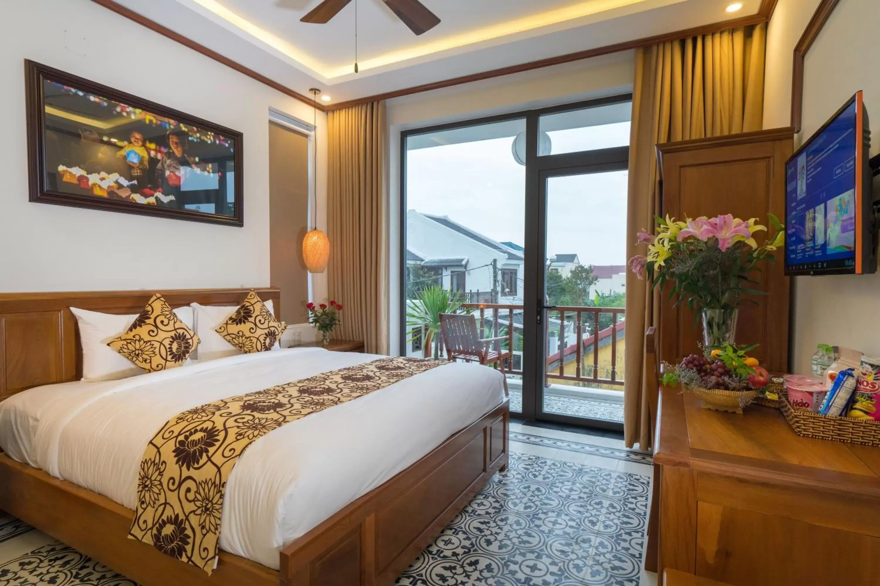 Deluxe Double Room with Balcony in Hoi An Discovery Villa Deluxe Double Room with Balcony in Hoi An Discovery Villa