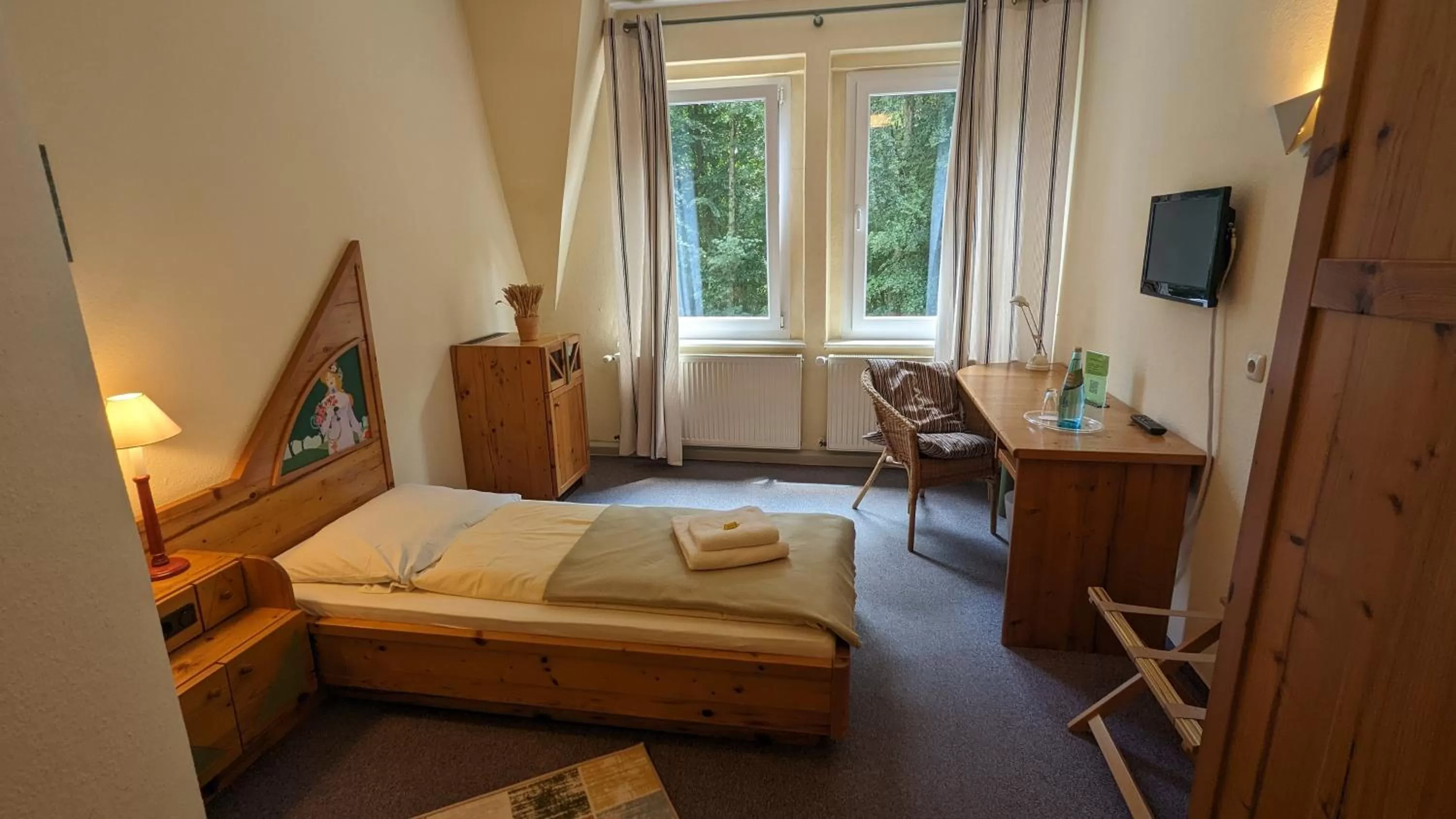 Photo of the whole room, Bed in Naturhotel Forsthaus