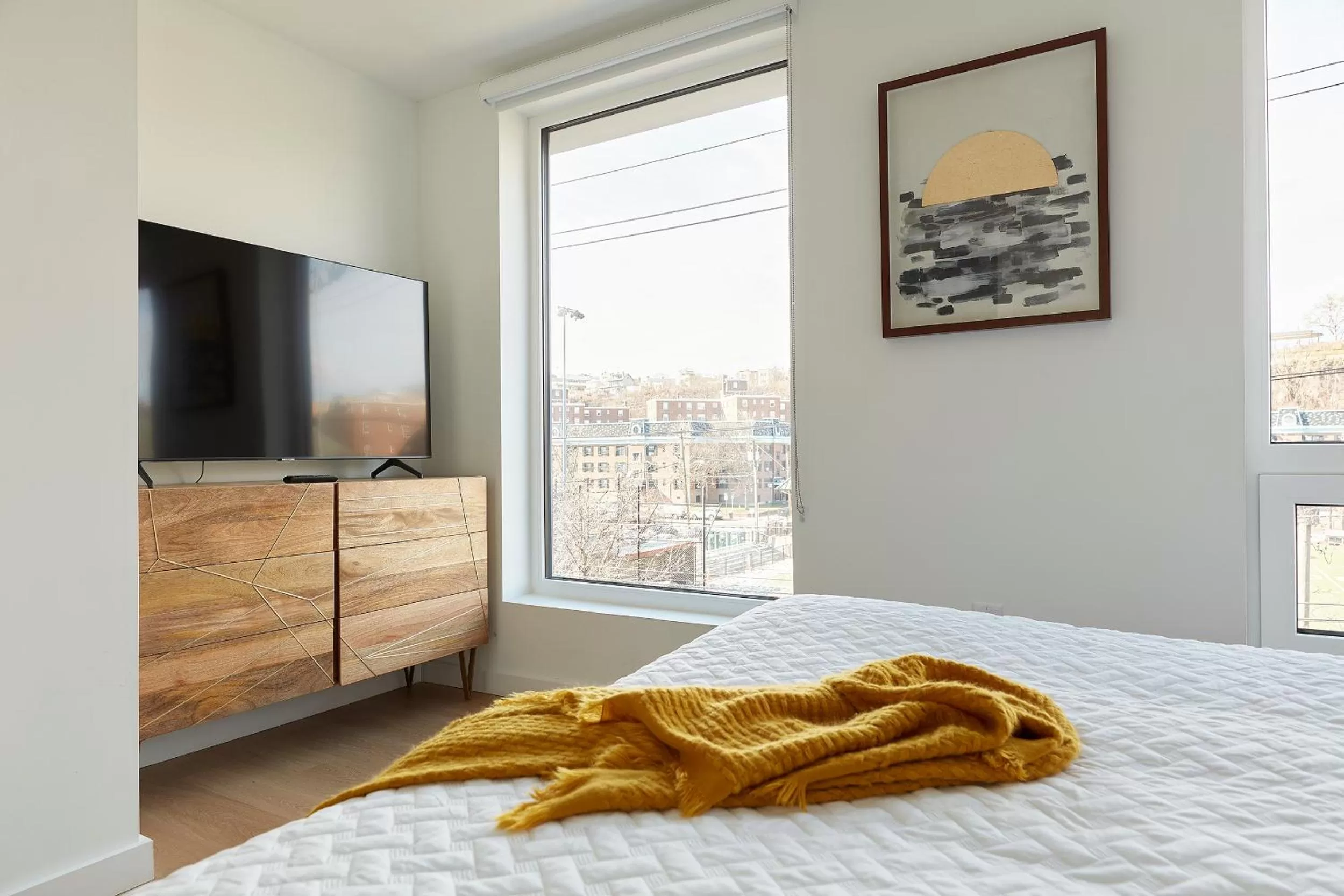 Bedroom, Bed in Harmony Lofts on Jackson 2