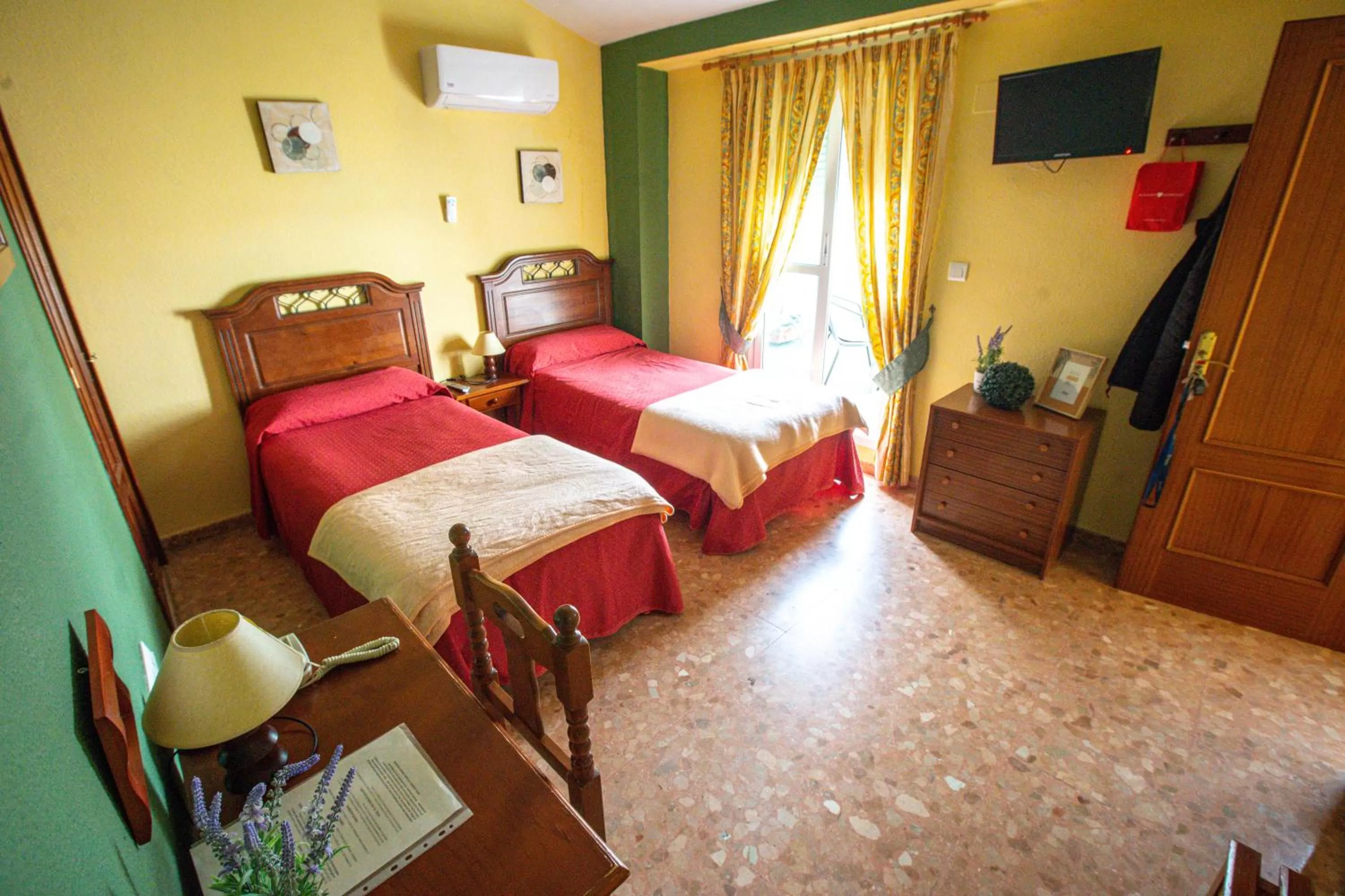 Decorative detail, Bed in Hotel Arunda II