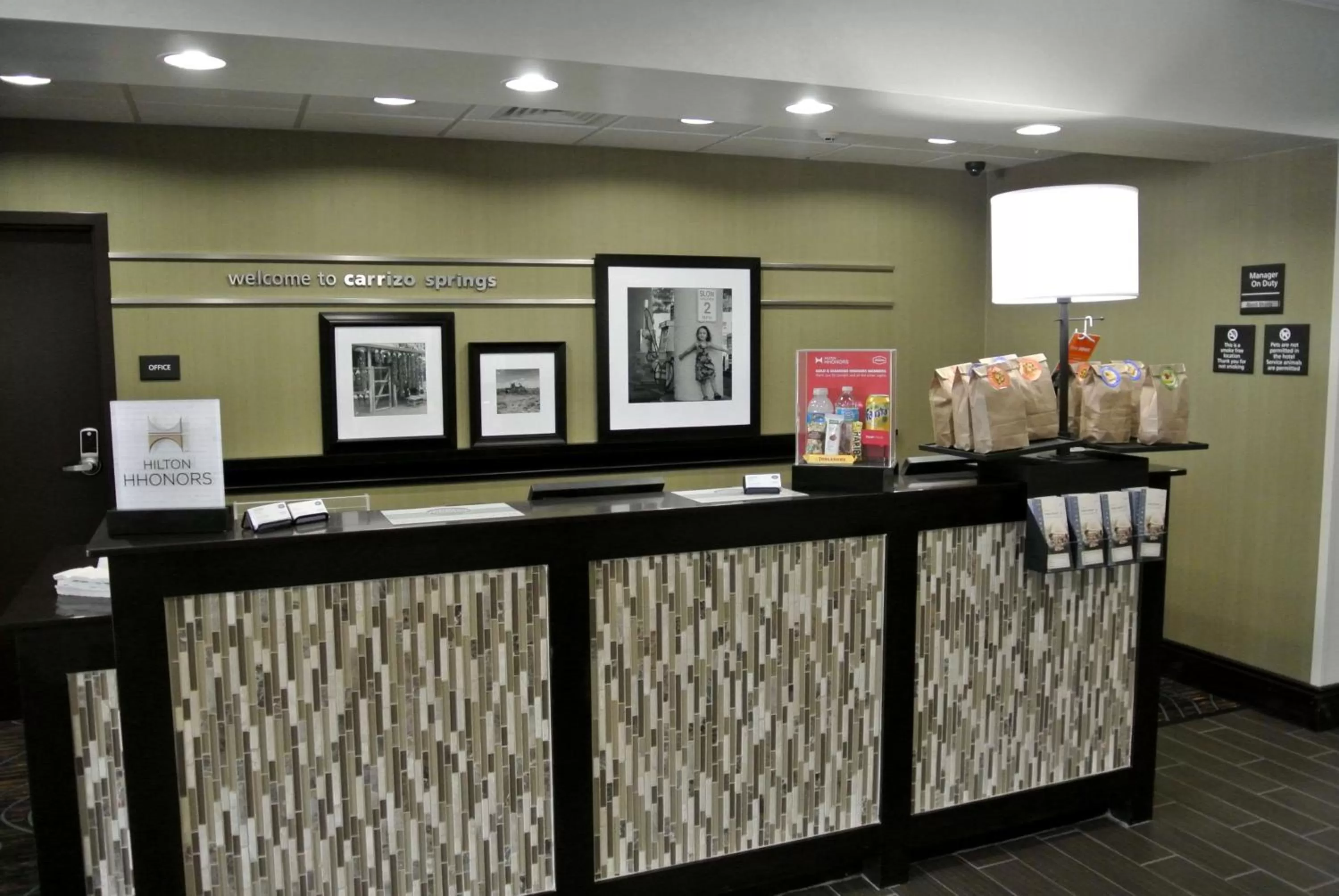 Lobby or reception in Hampton Inn Carrizo Springs