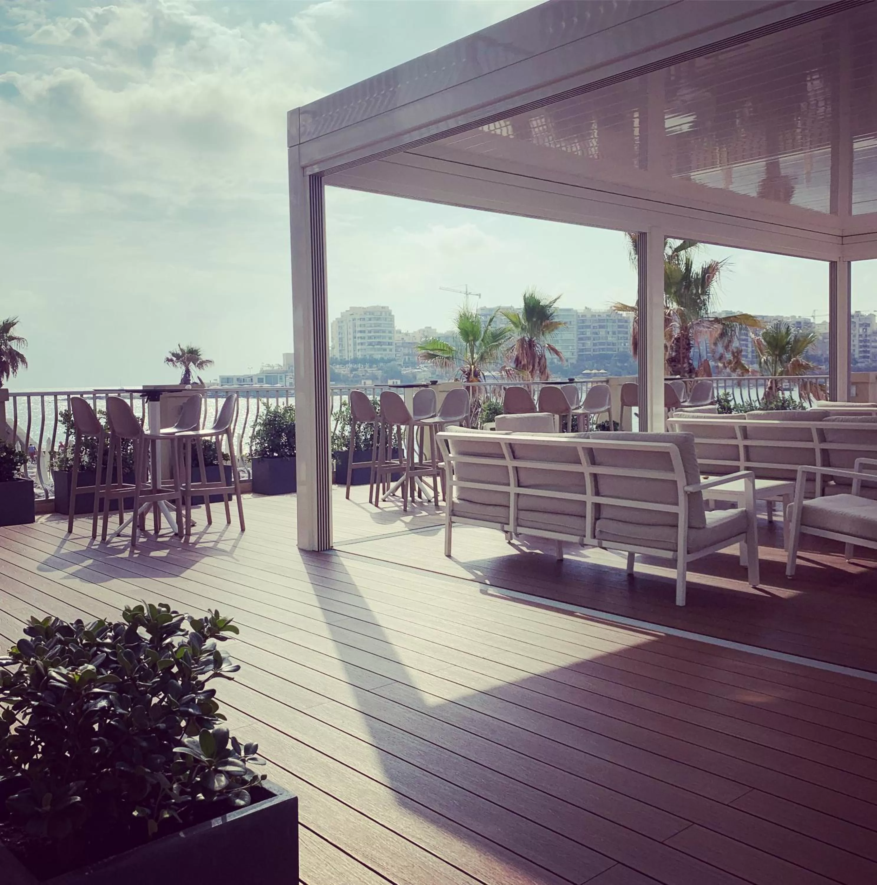 Patio in Cavalieri Hotel Malta, a member of Radisson Individuals