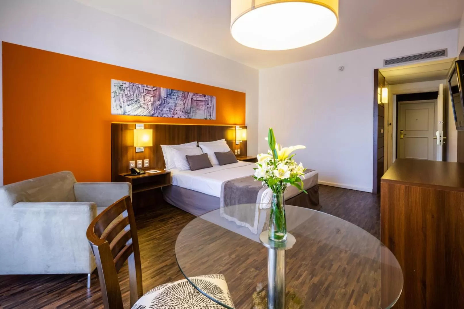 Bed in Hotel Panamby Guarulhos