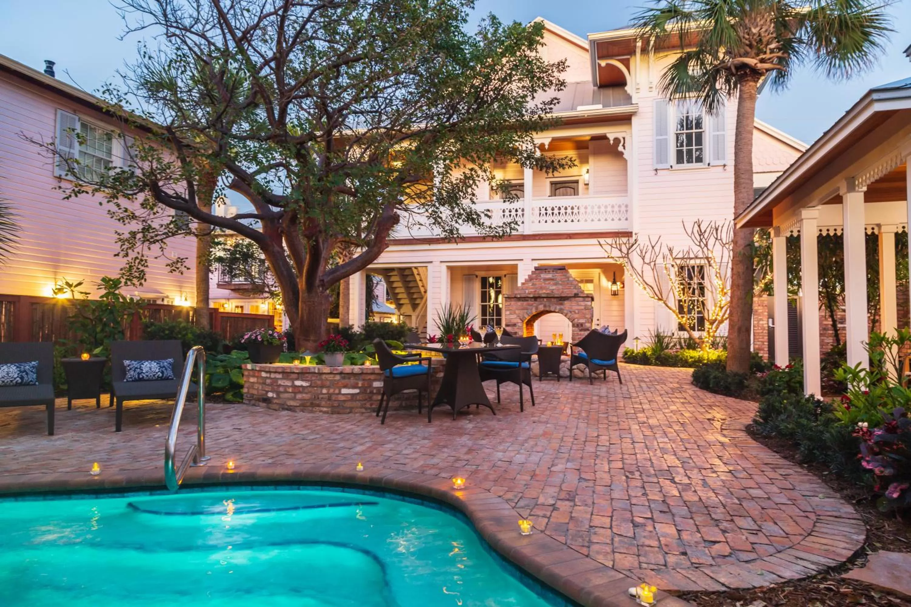 Garden in Port d'Hiver Bed and Breakfast