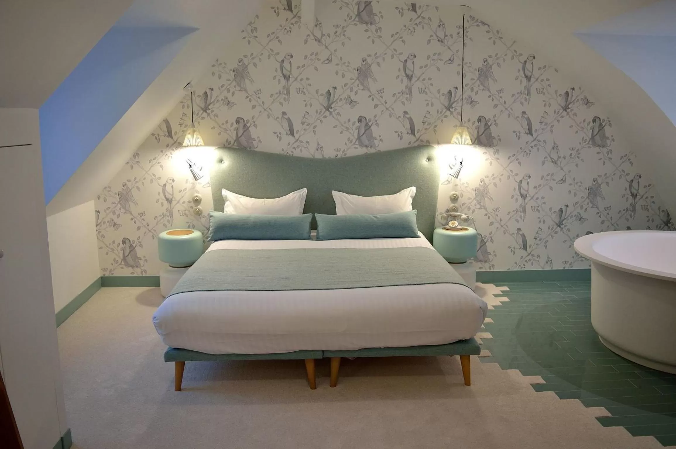 Bed in Hotel le Lapin Blanc