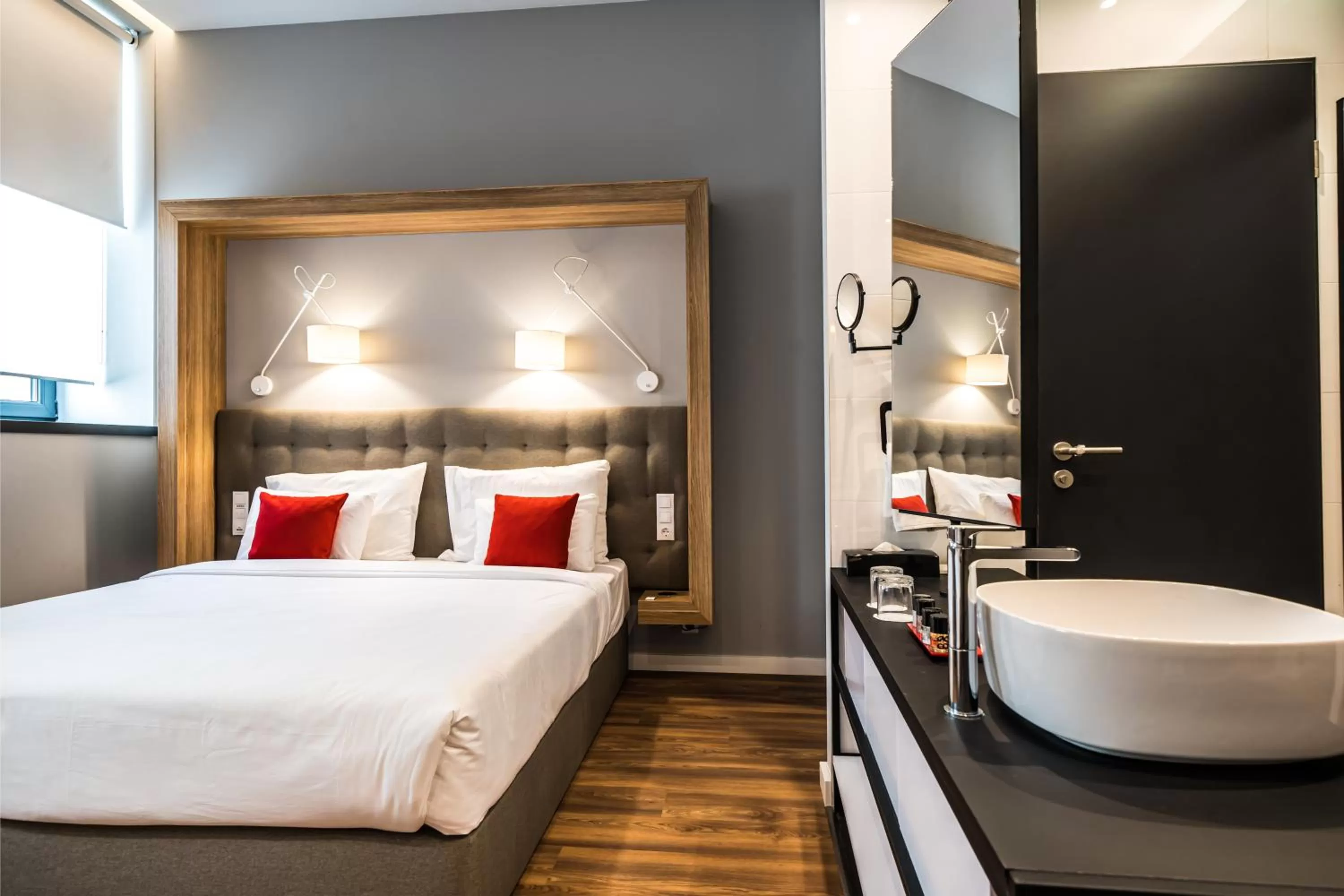 Bedroom, Bed in Up Hotel Budapest