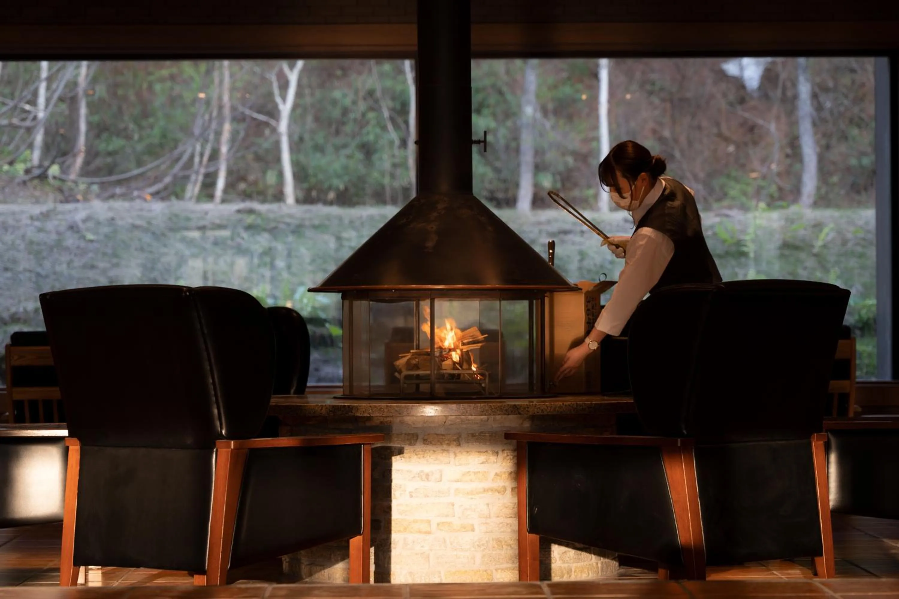 Lounge or bar in Higashikawa Asahidake Onsen Hotel Bear Monte