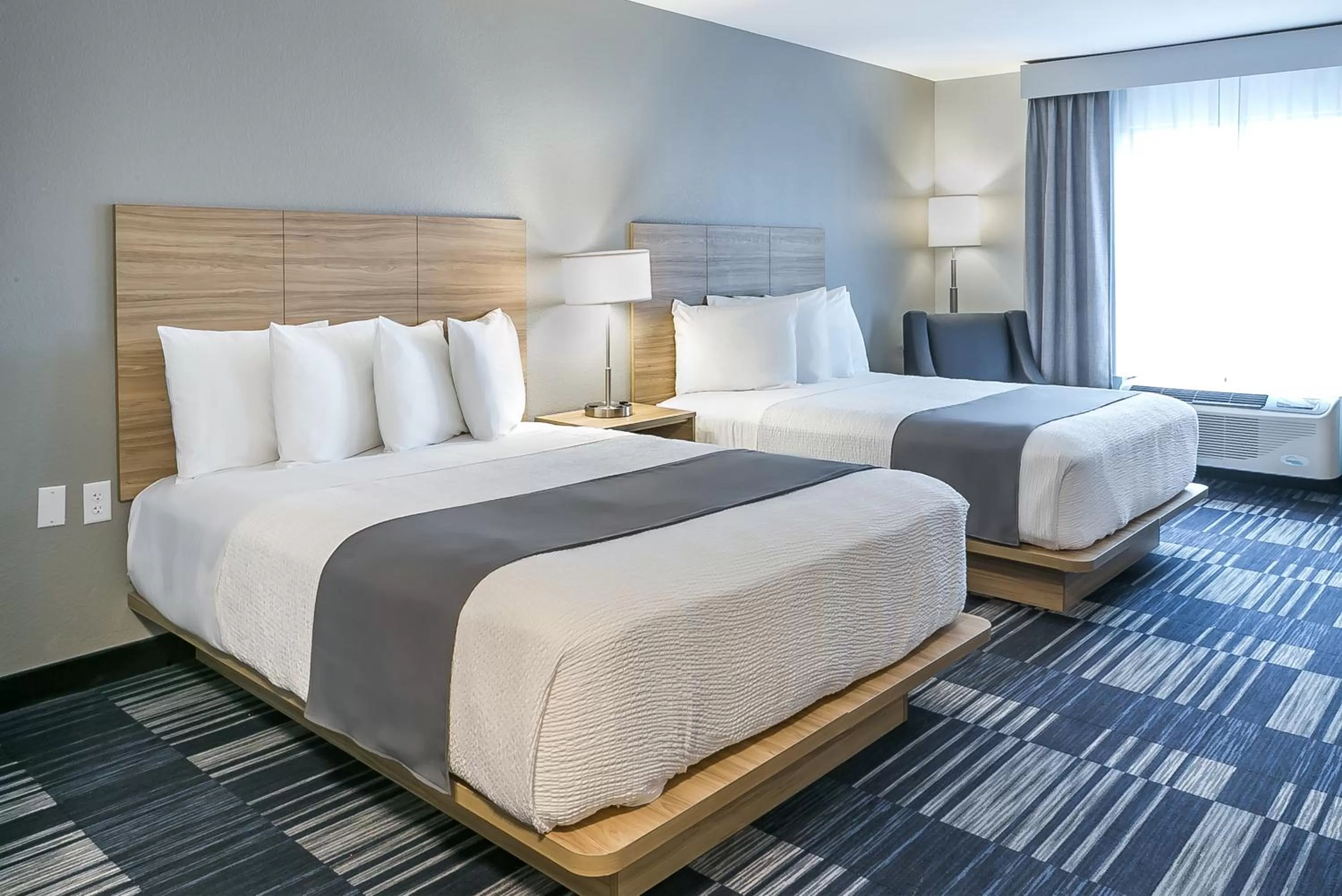 Bed in Winds Hotel at Crosswinds Casino