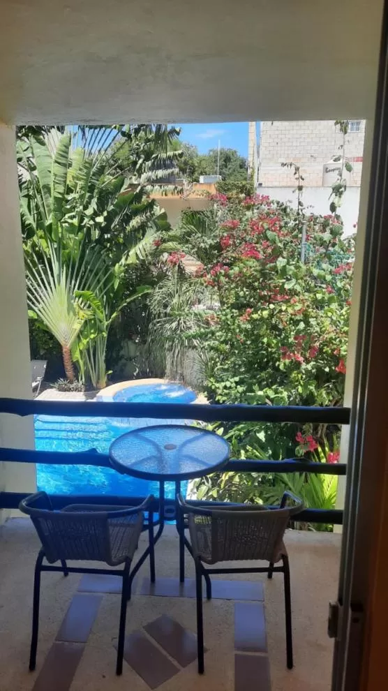 Pool view in Hotel LunaSol