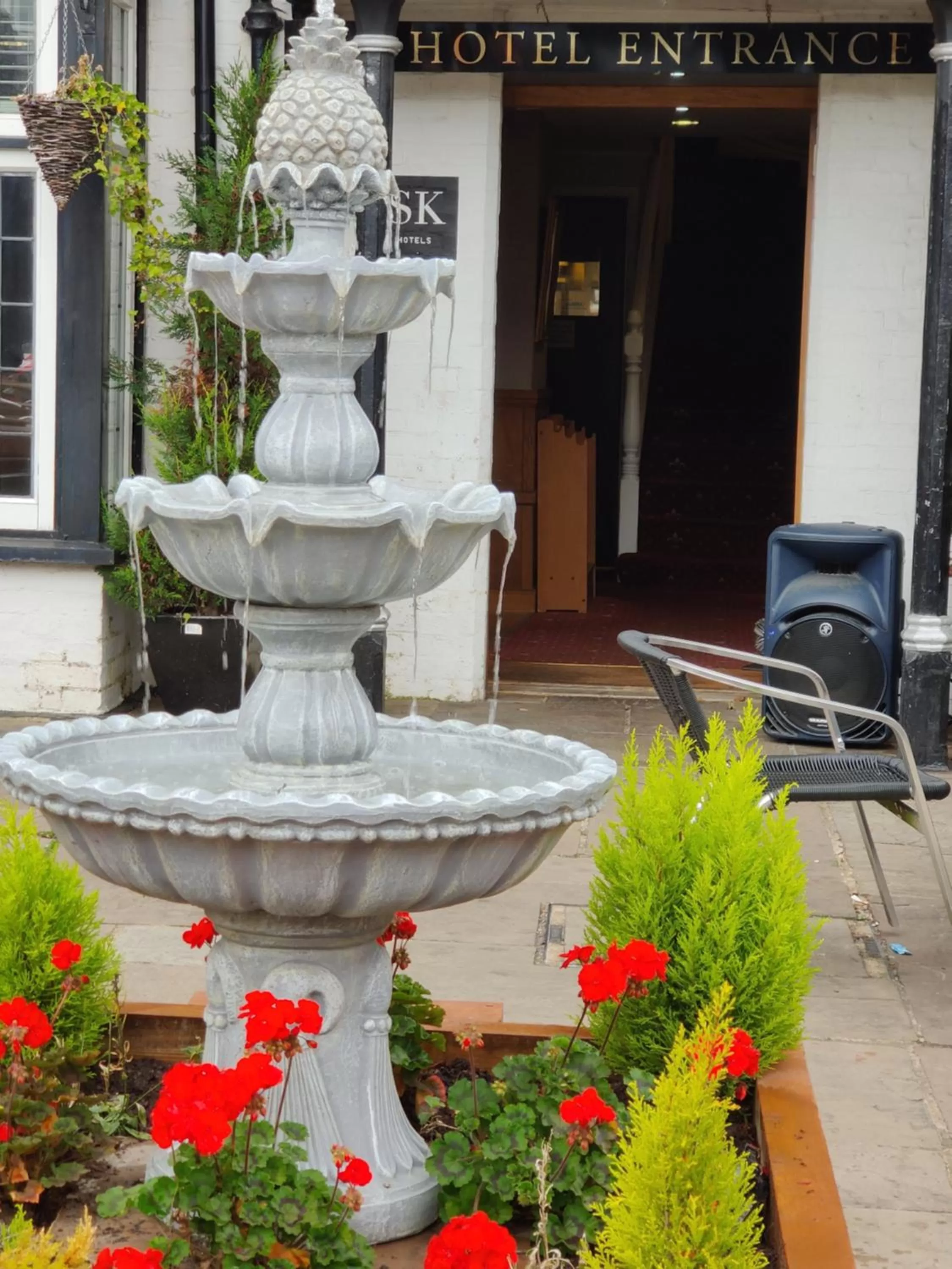 Patio in Brambletye Hotel