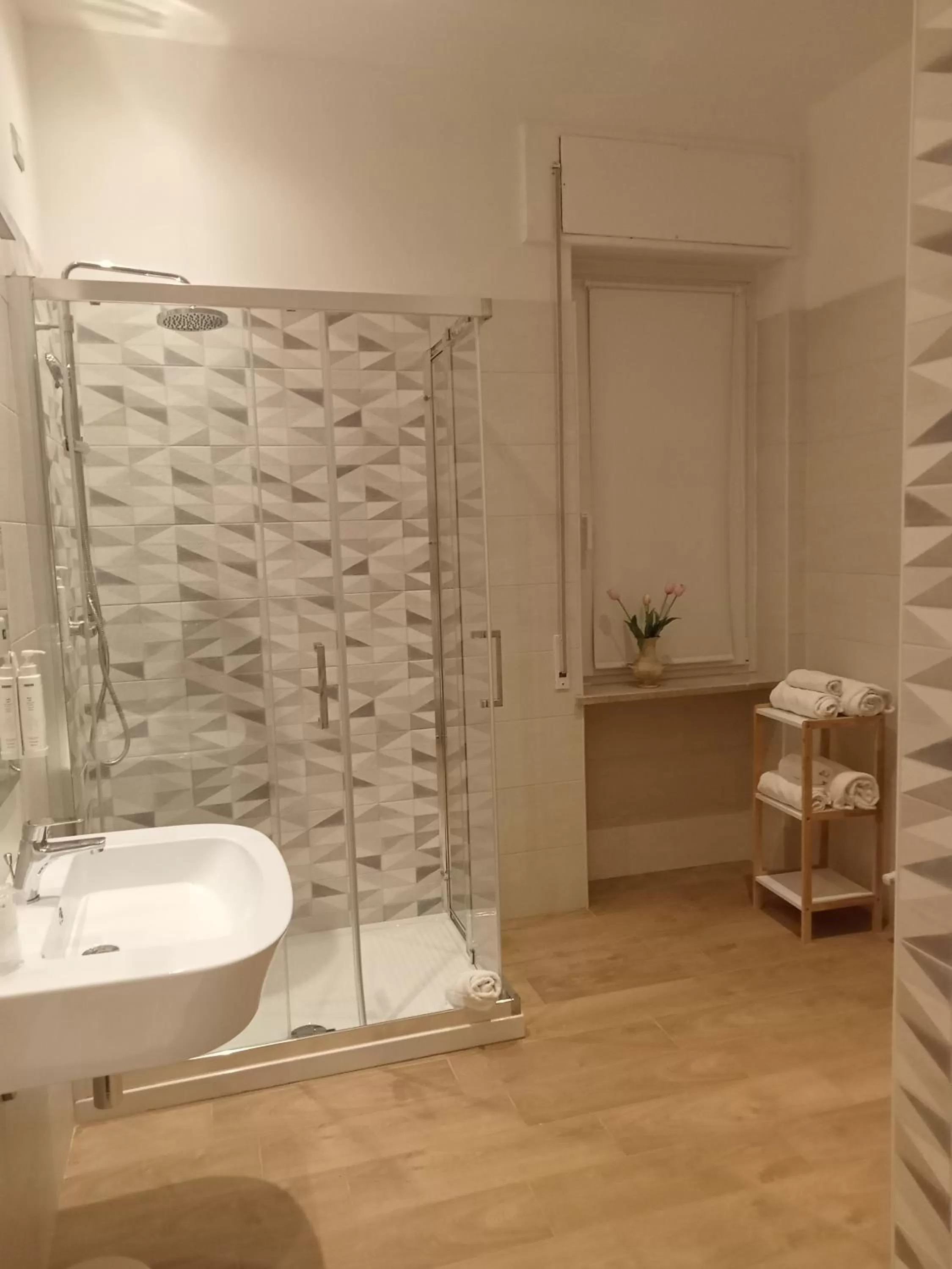 Shower in Hotel Porta Rivera