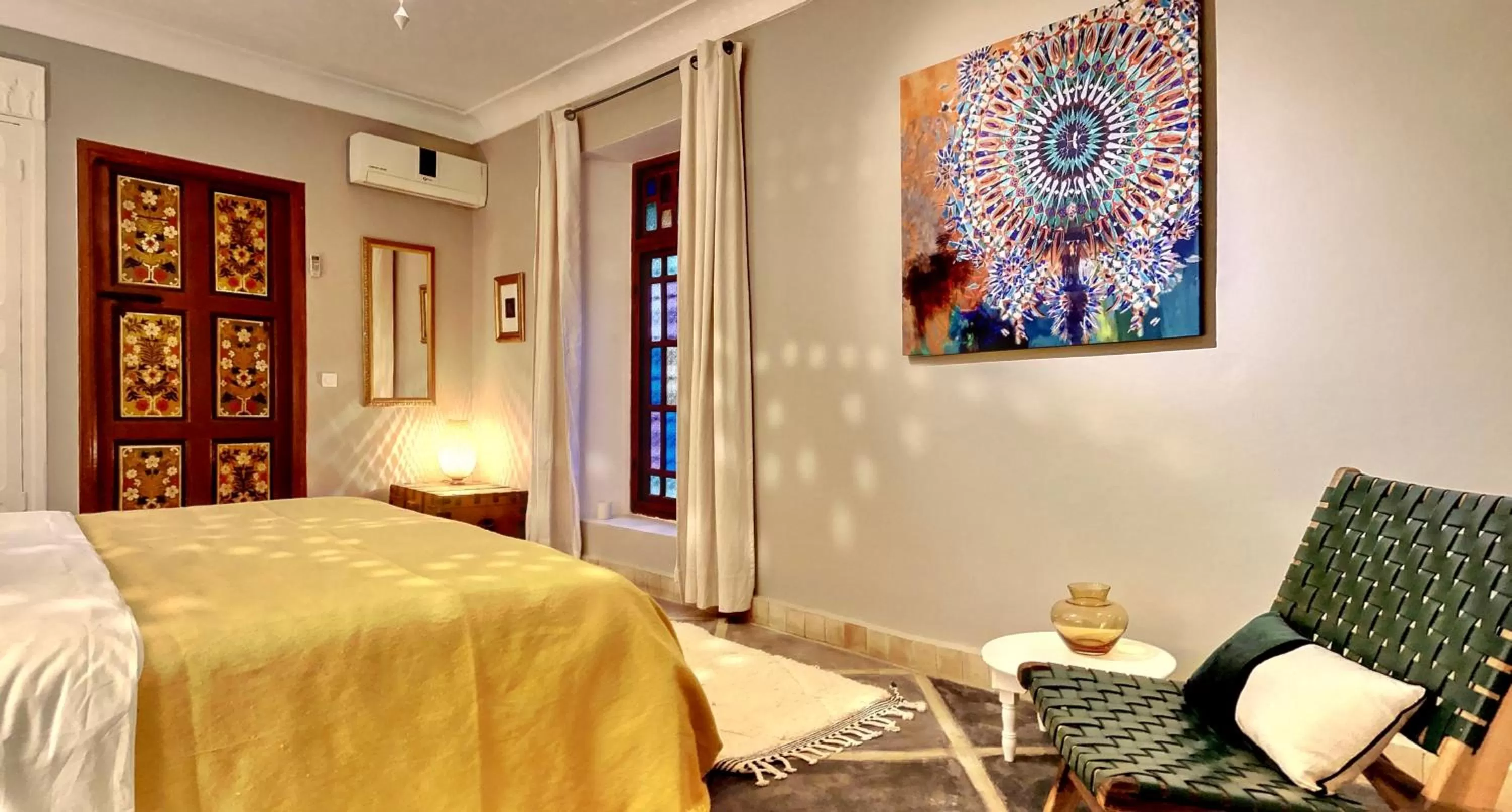 Bed in Riad Dar Chacha