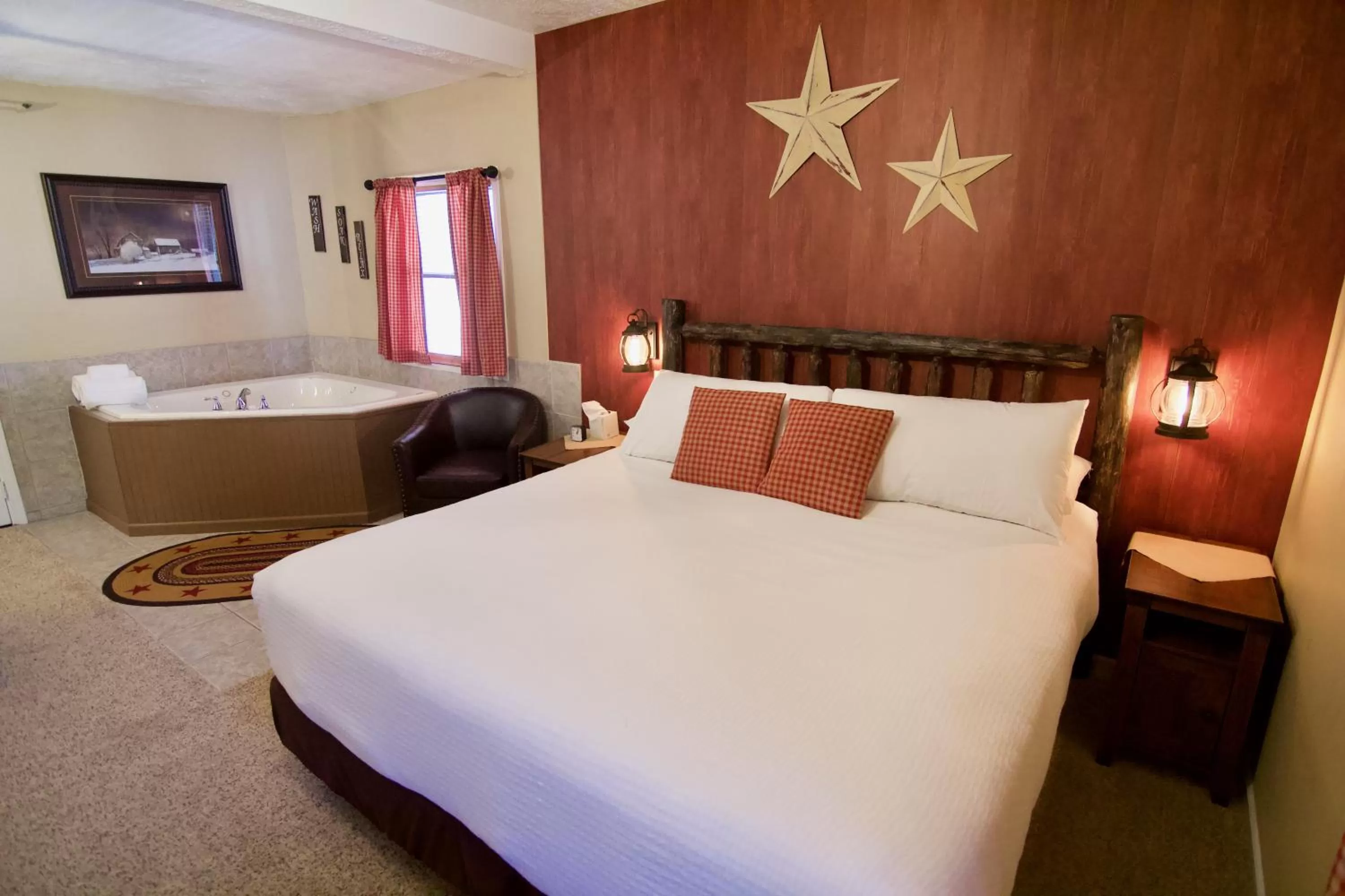 Bed in Hotel Frankfort & Restaurant