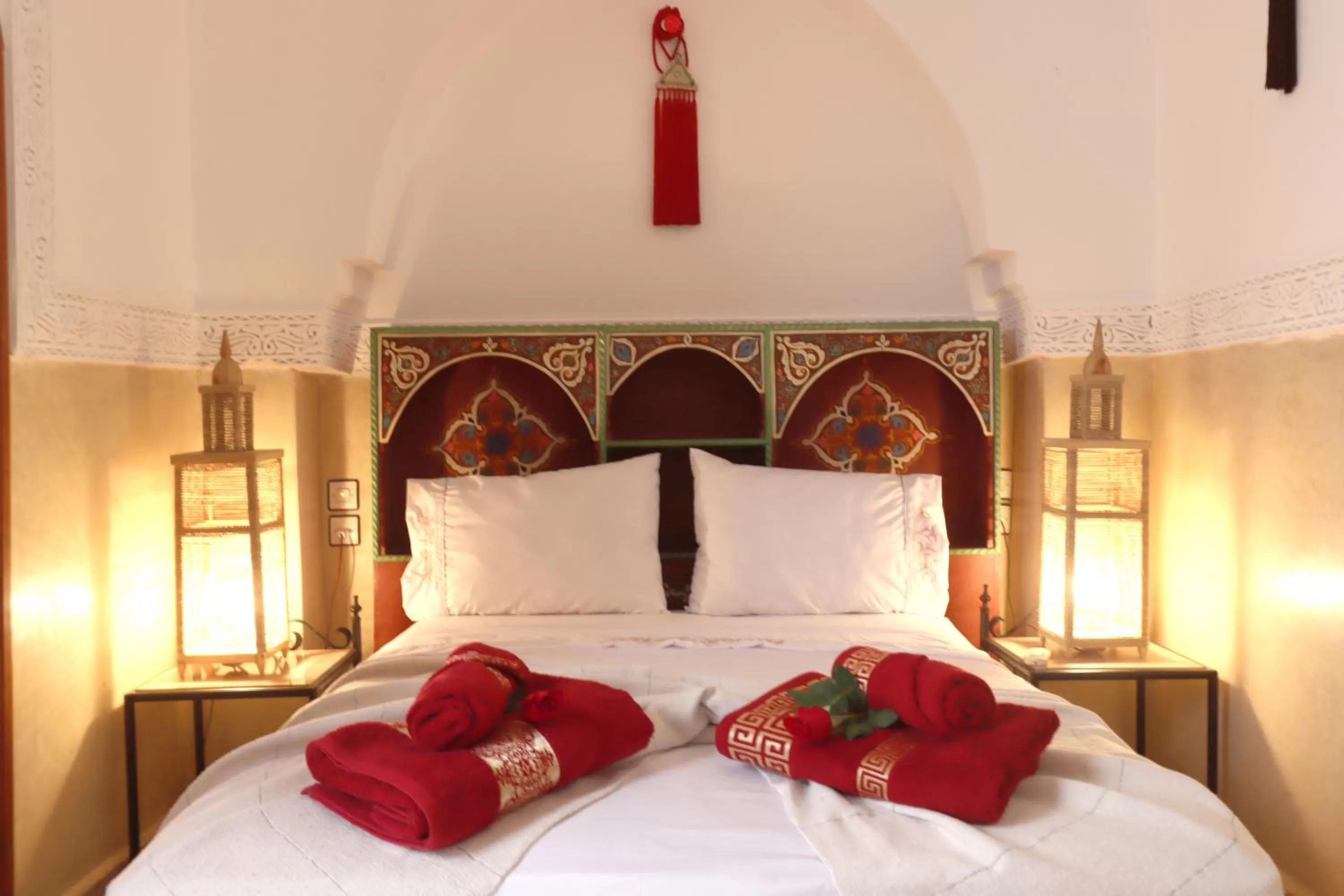 Bed in Riad Venezia