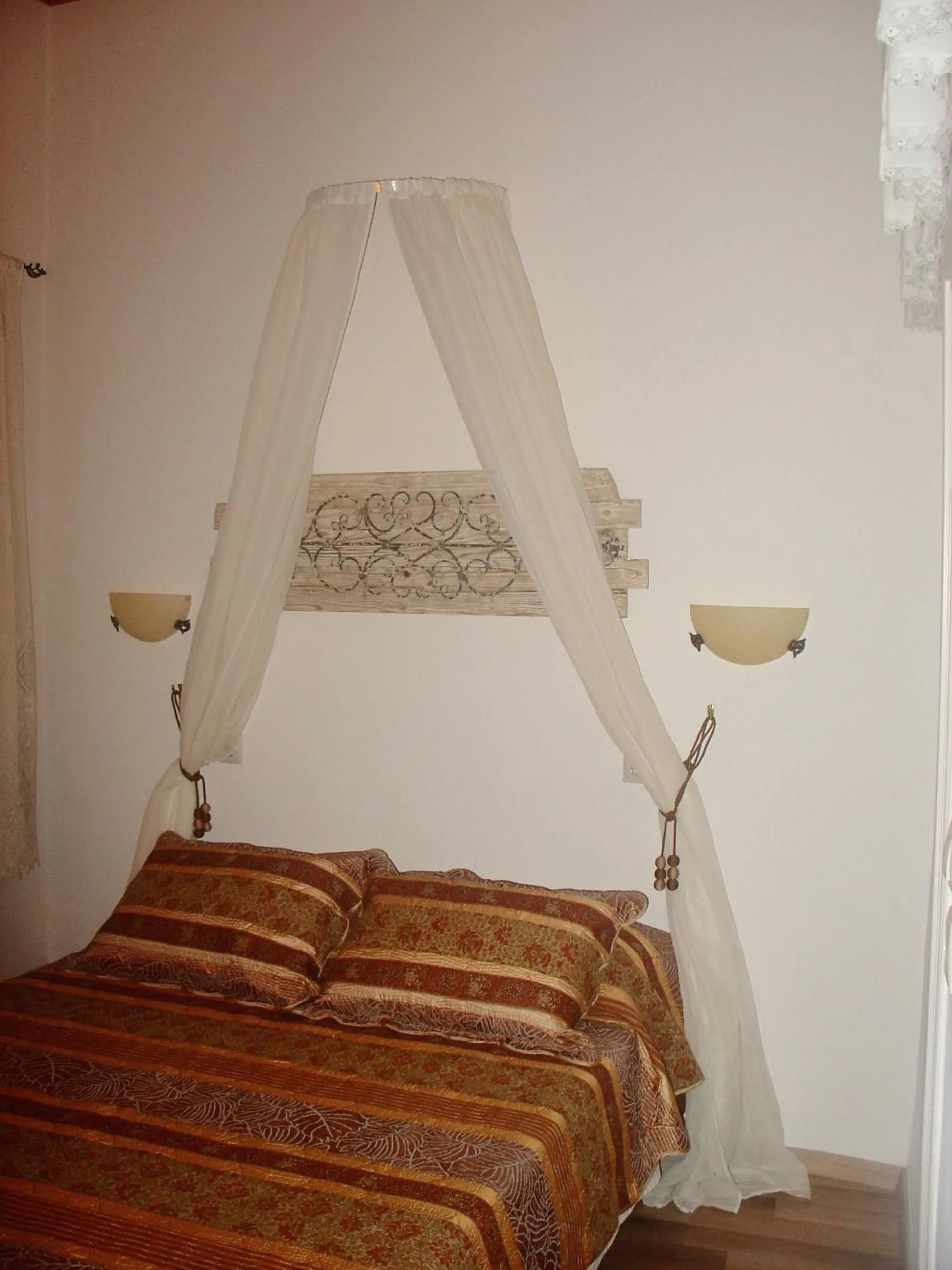 Bed in Evdokia Hotel