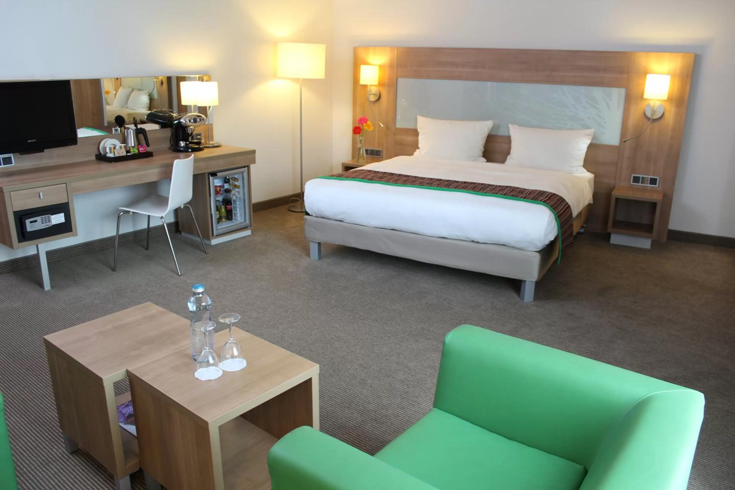 Seating area, Bed in Quality Hotel Ostrava City