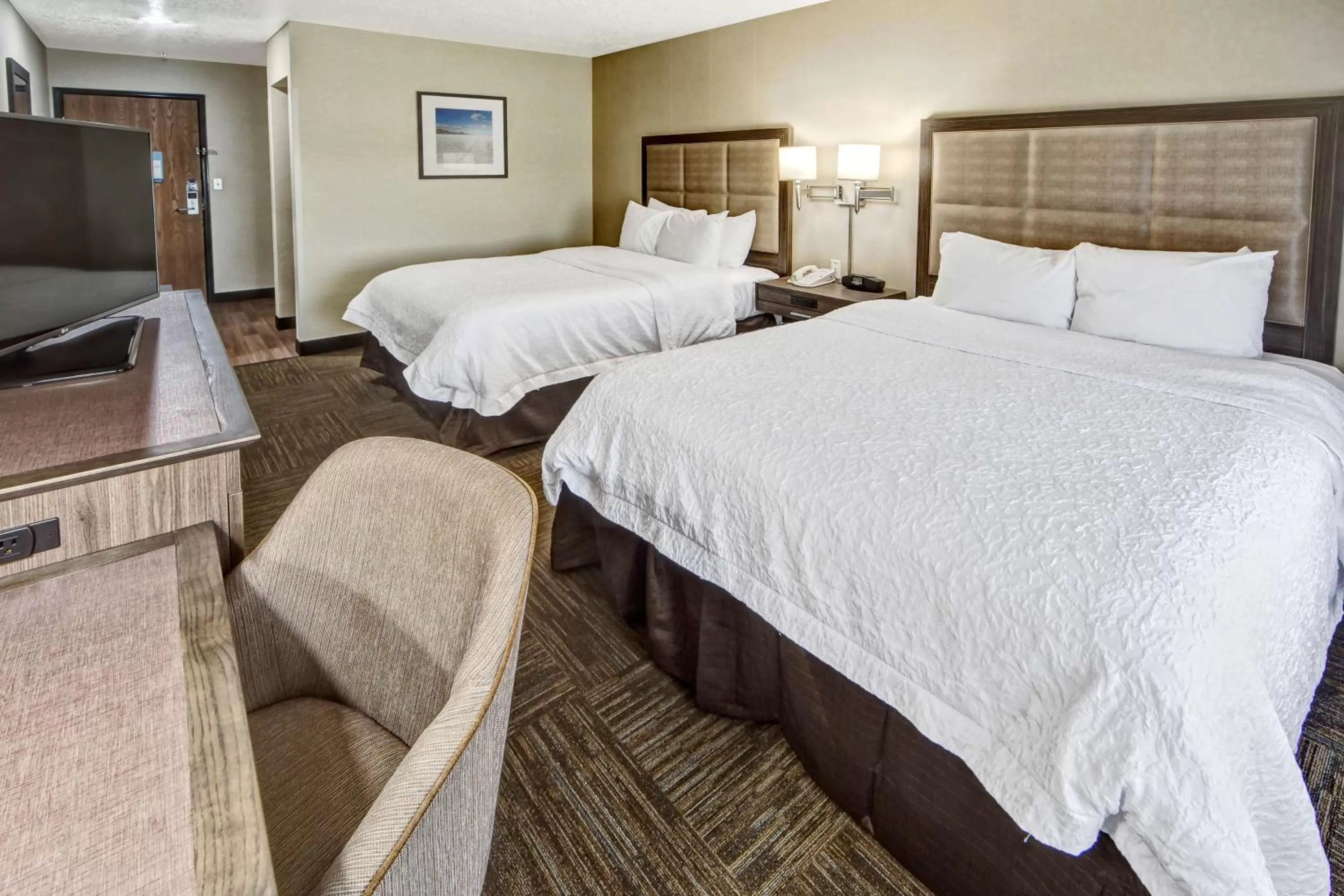 Bed in Hampton Inn Salt Lake City-Layton