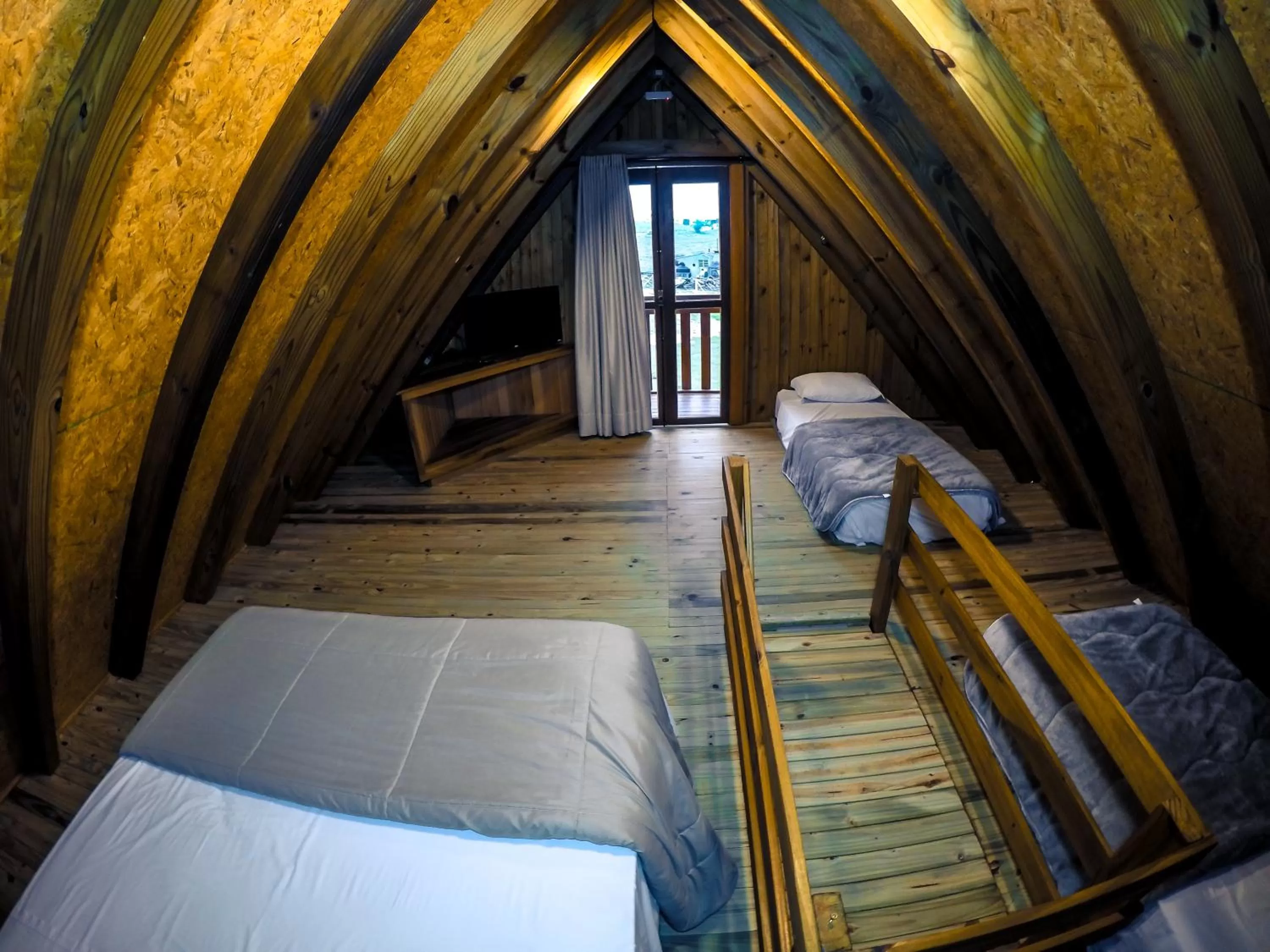 Bed in Hotel Guerra - Pousada Montebelo