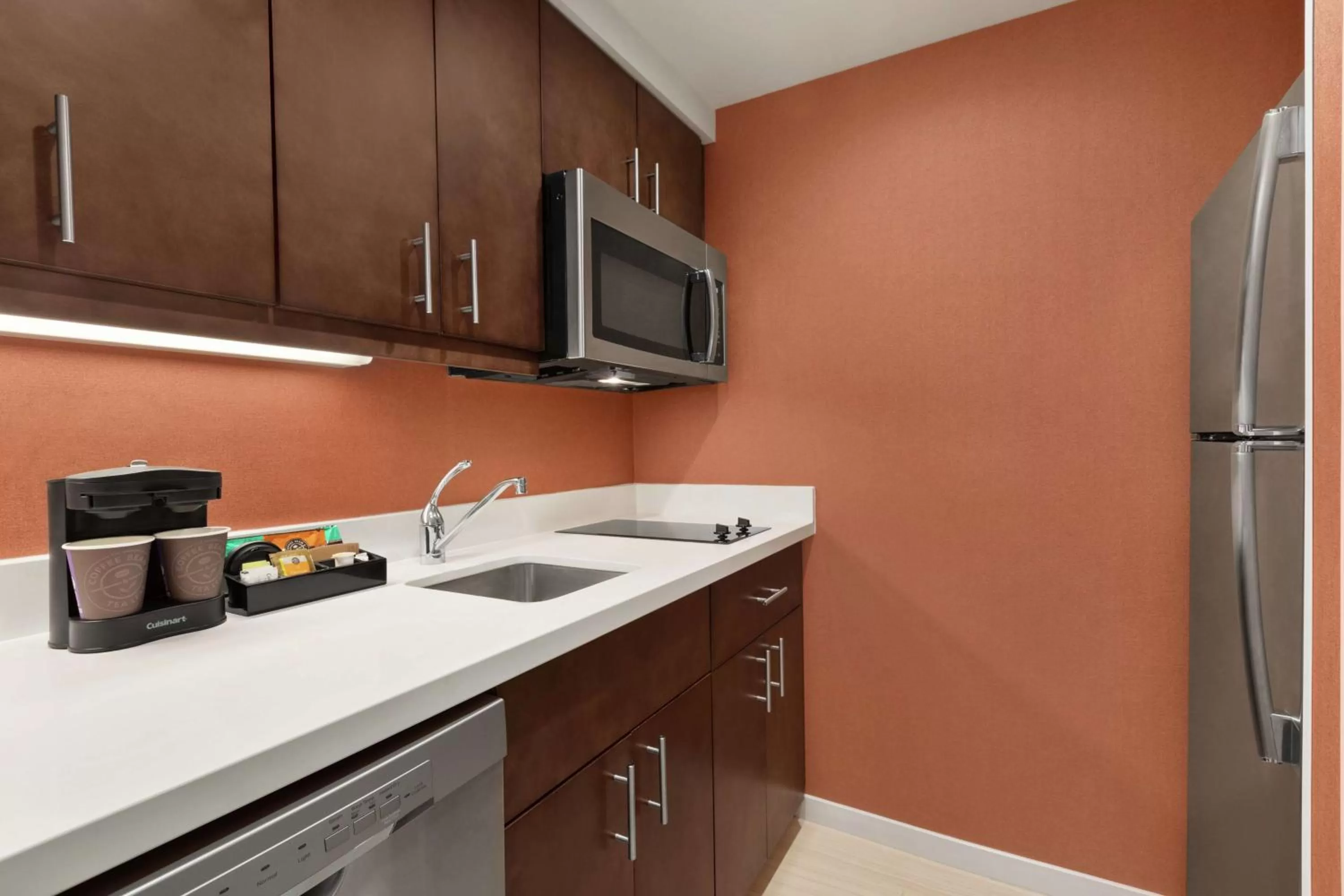 Kitchen or kitchenette in Homewood Suites by Hilton Houston NW at Beltway 8