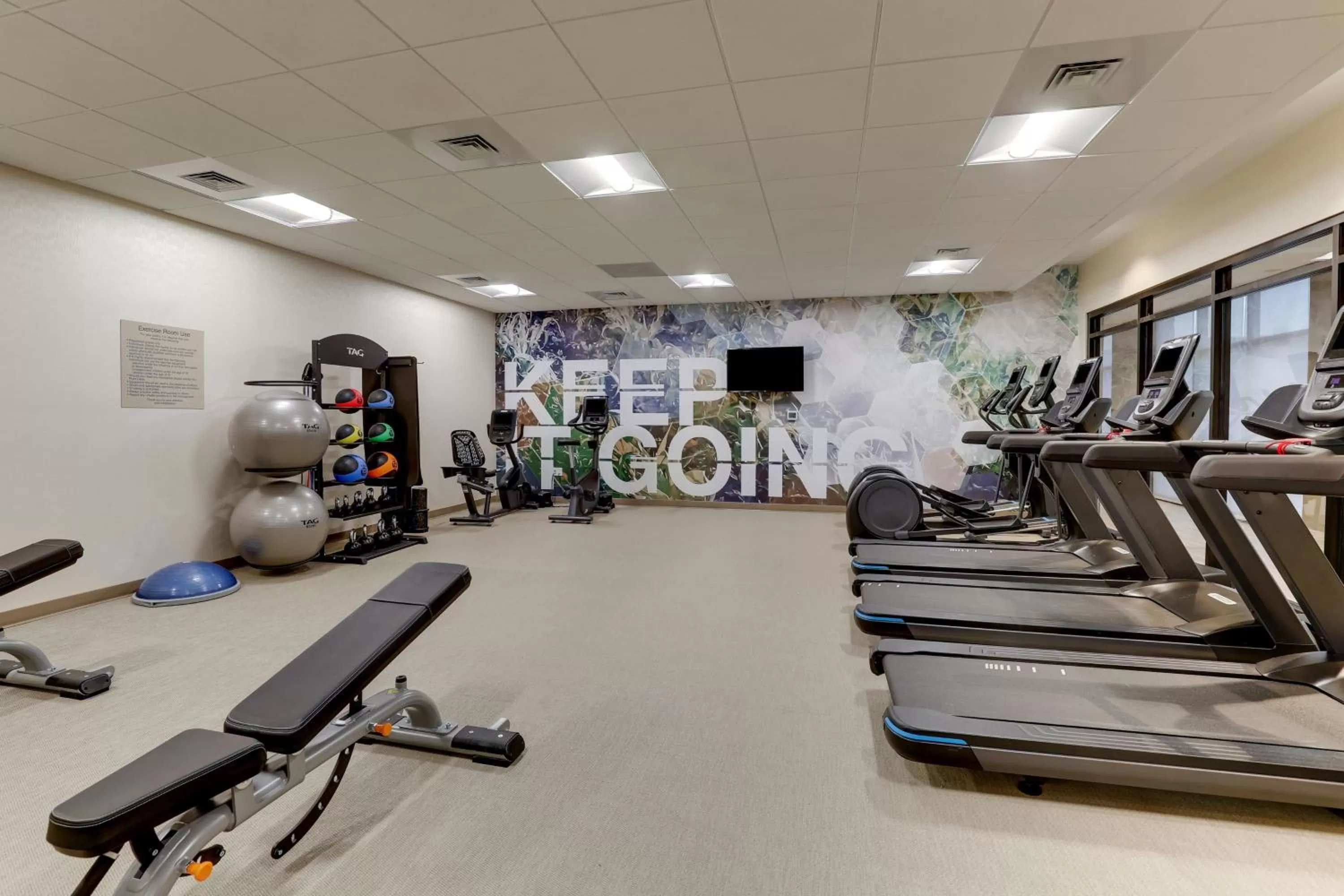 Fitness centre/facilities in SpringHill Suites by Marriott Cheraw