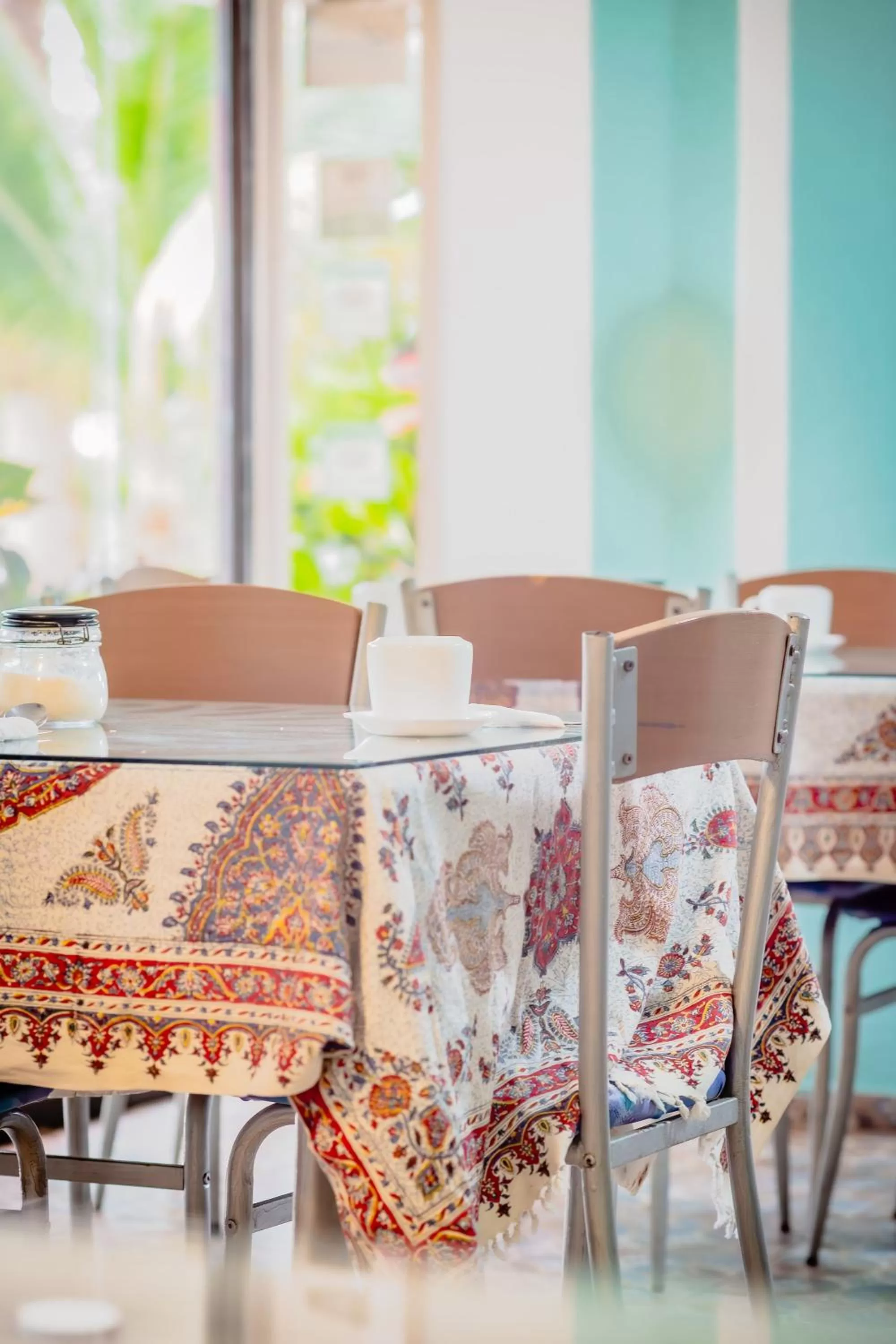 Dining area in Hostal Antares