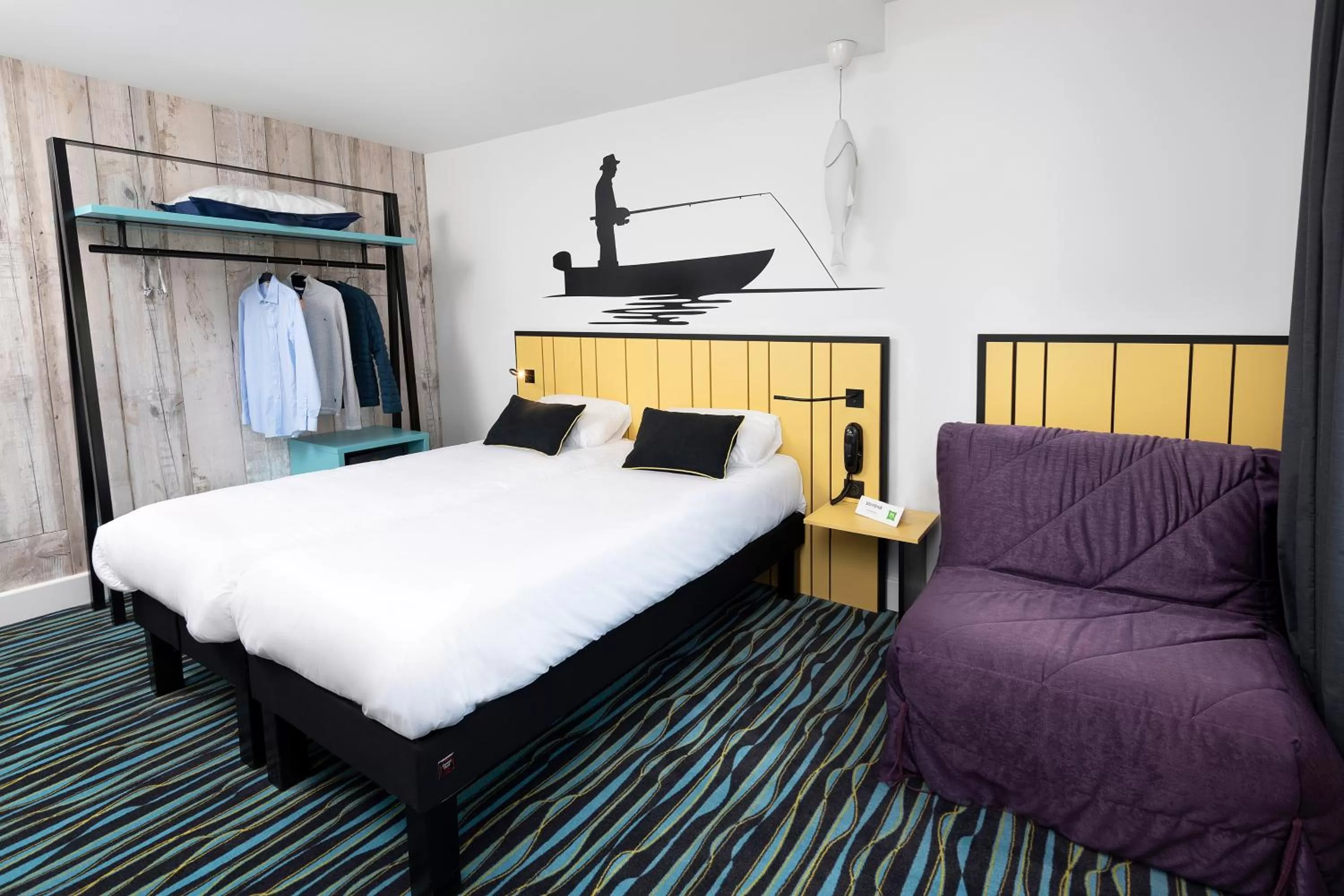 Standard Room with One Double Bed and One Single Bed in ibis Styles Macon Centre