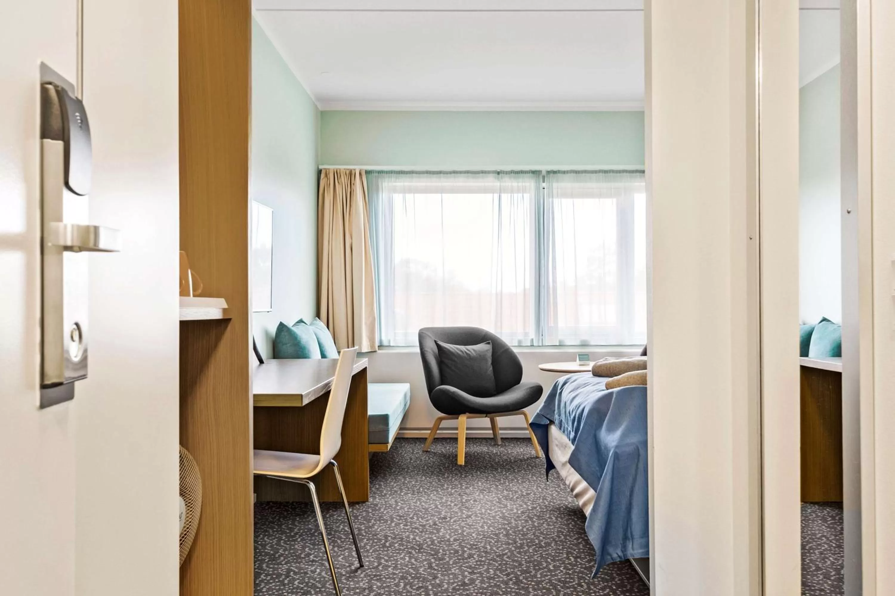 Bedroom, Bed in Hotel Sonderborg Strand