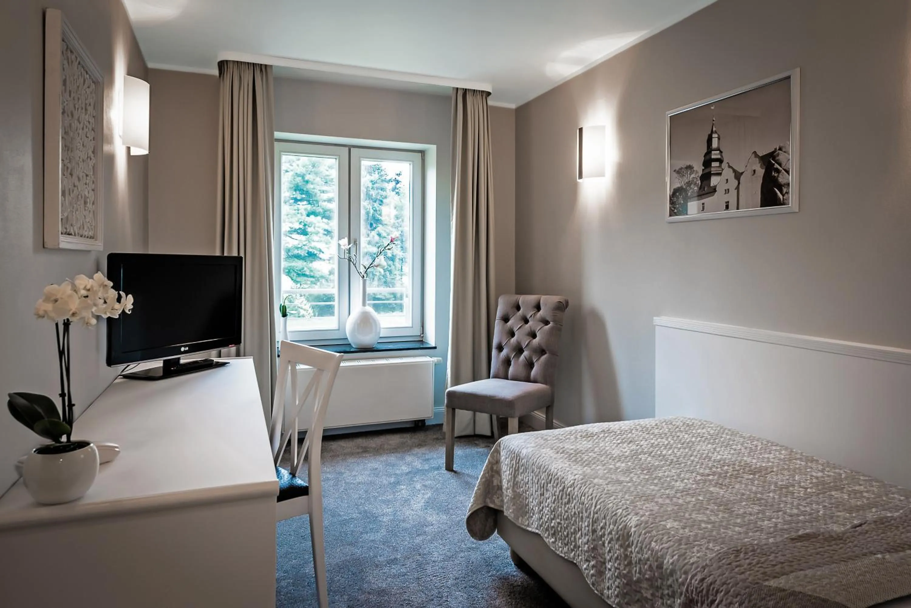 Photo of the whole room, Bed in Gut Dyckhof