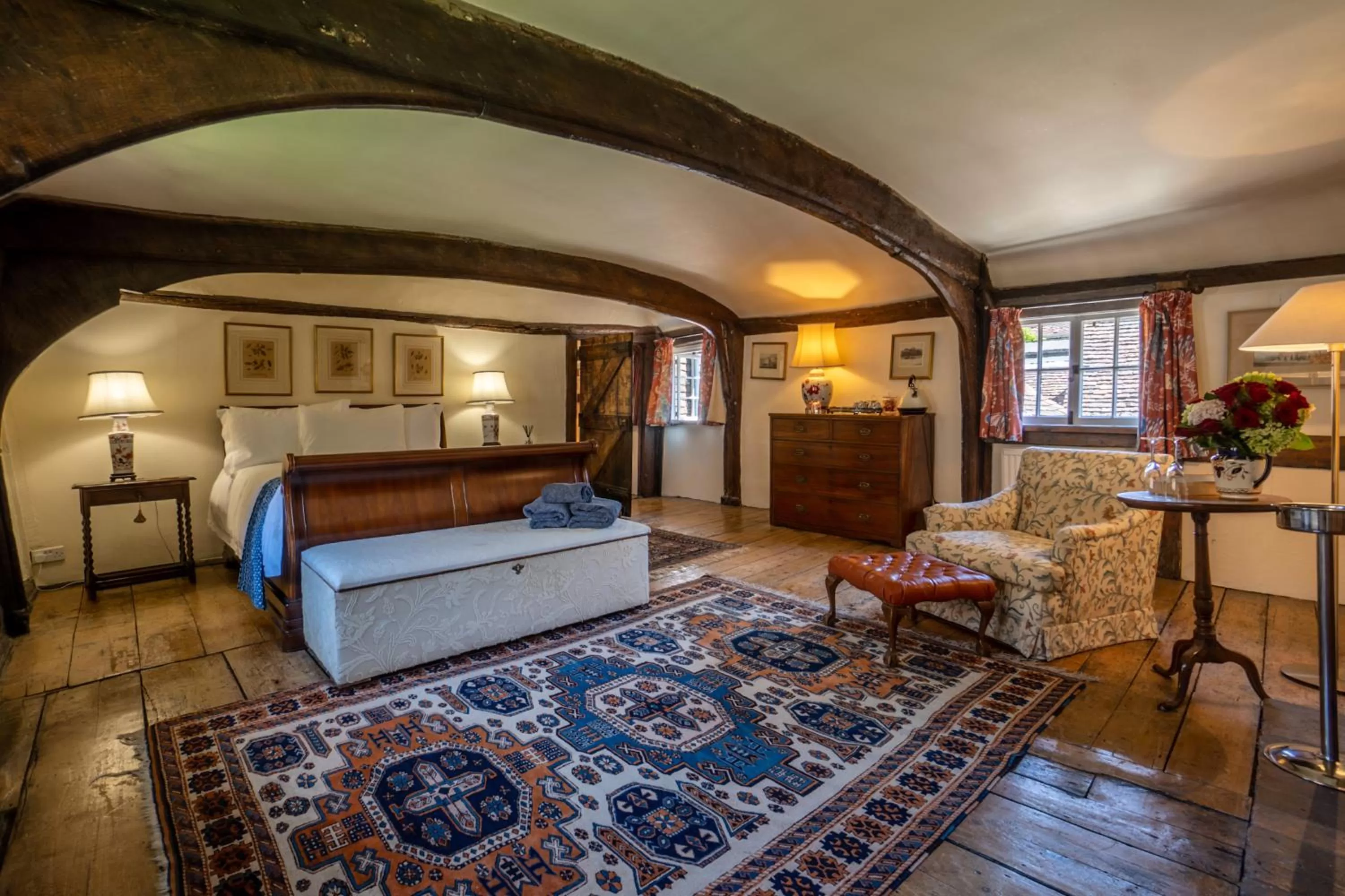 Seating Area in The House with Two Front Doors