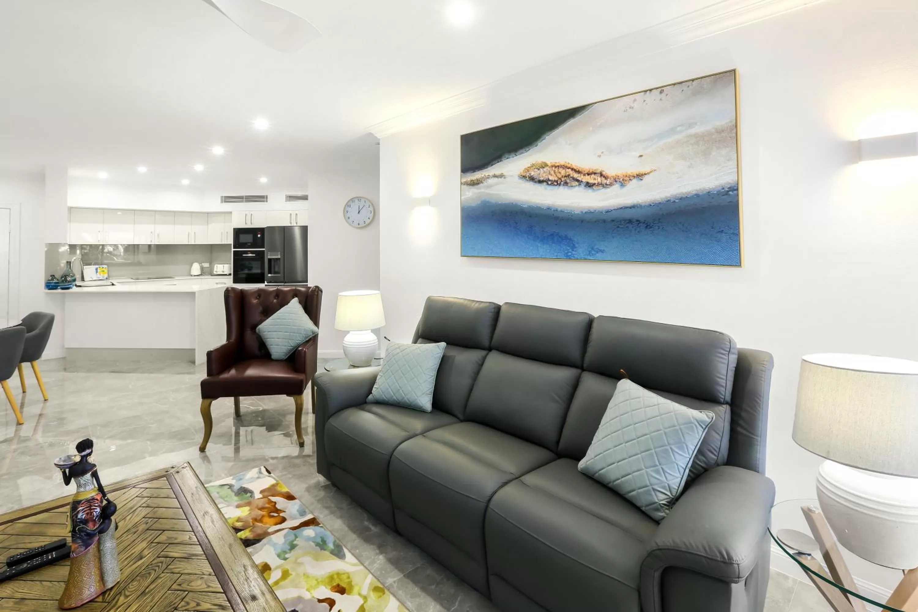 Living room in On The Beach Apartments