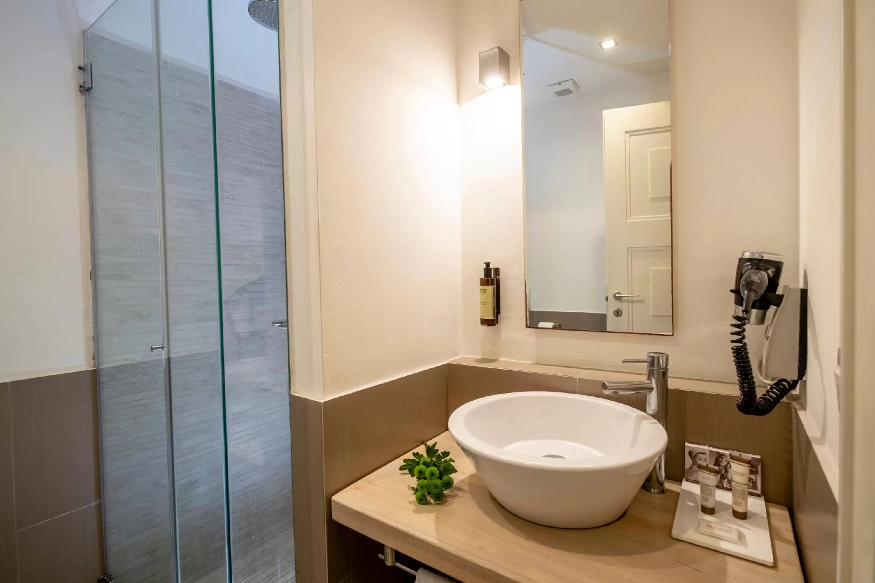 Shower in Le Rose Spa Hotel