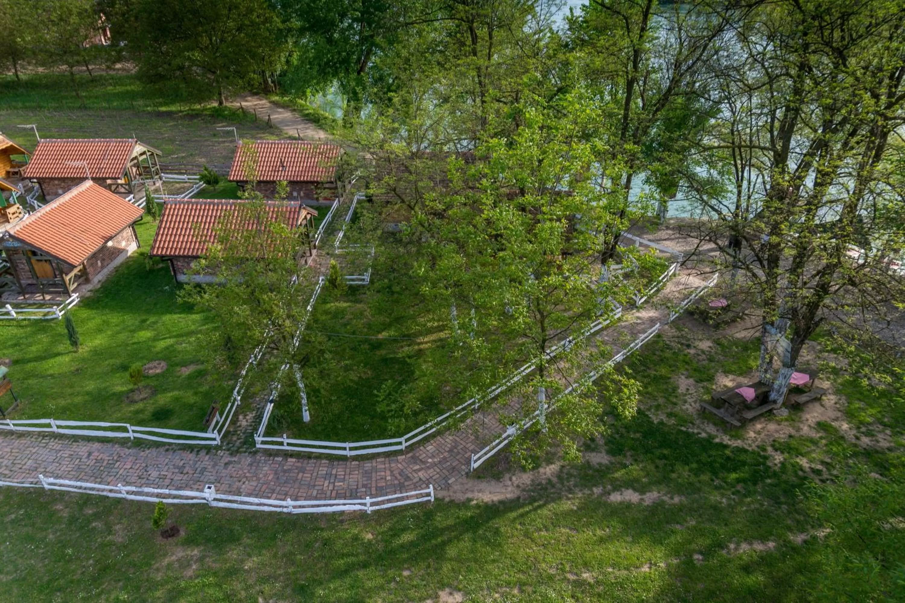 Property building, Bird's-eye View in B&B Etno Village Sunčana Reka